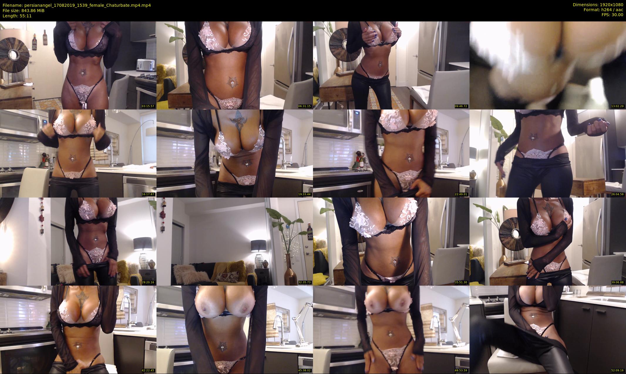 persianangel — 56 minute Chaturbate female cam show recording, 1080p, Aug 17, 2019