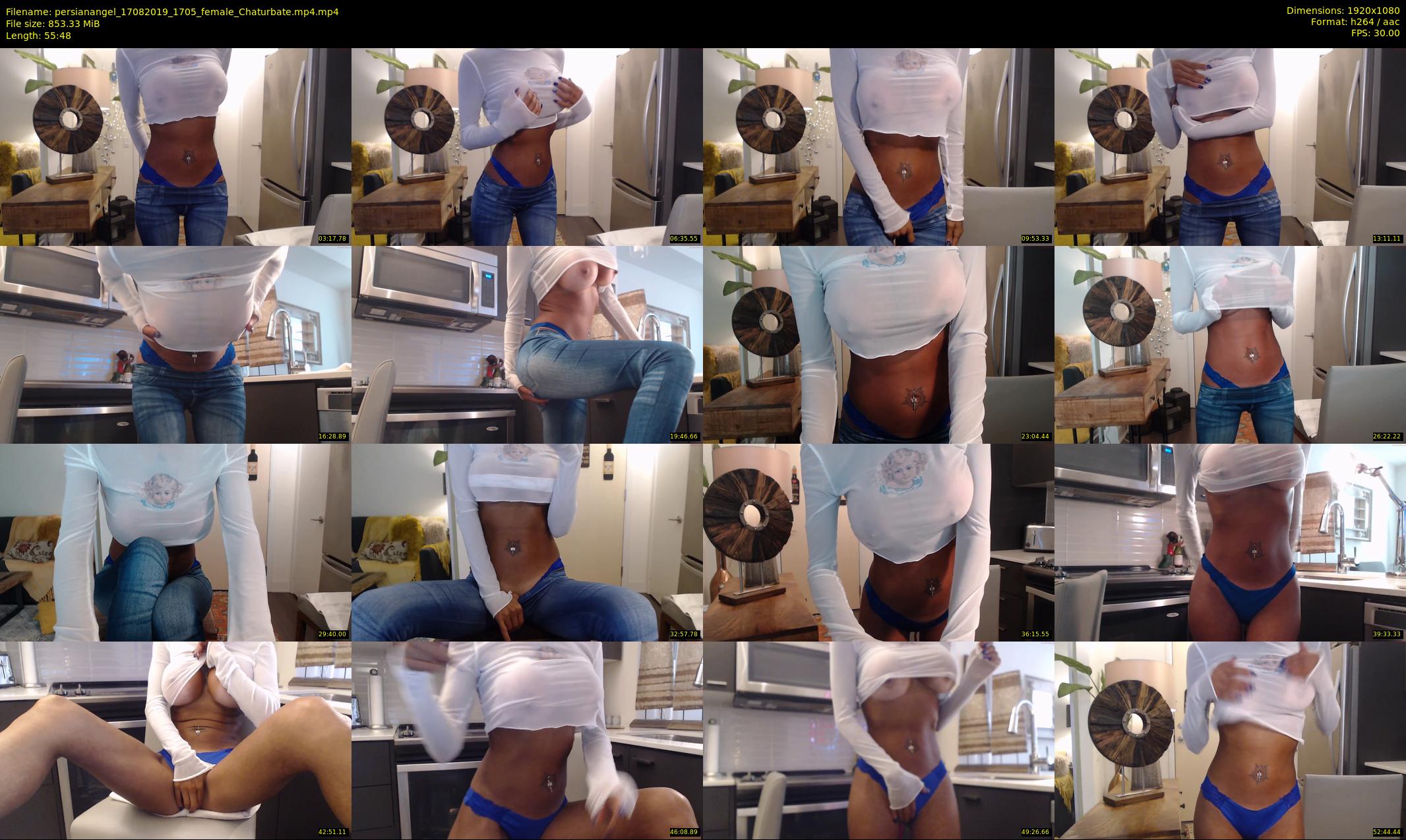 persianangel — 56 minute Chaturbate female cam show recording, 1080p, Aug 17, 2019