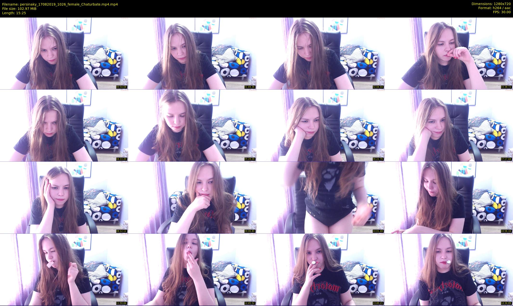 persinaky — 16 minute Chaturbate female cam show recording, 720p, Aug 17, 2019