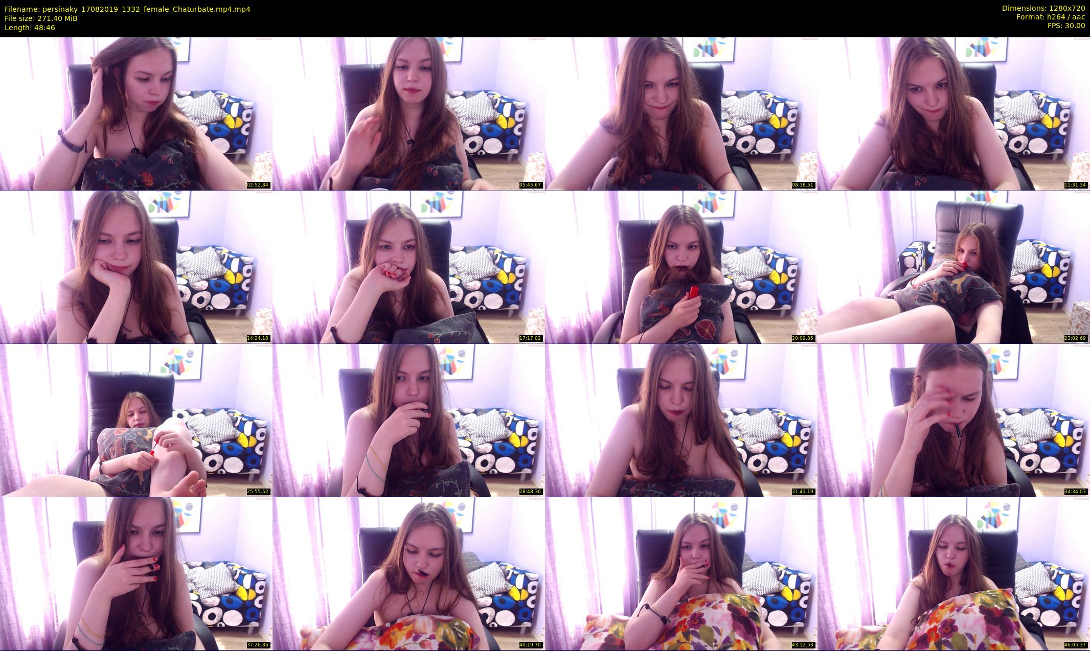 persinaky — 49 minute Chaturbate female cam show recording, 720p, Aug 17, 2019