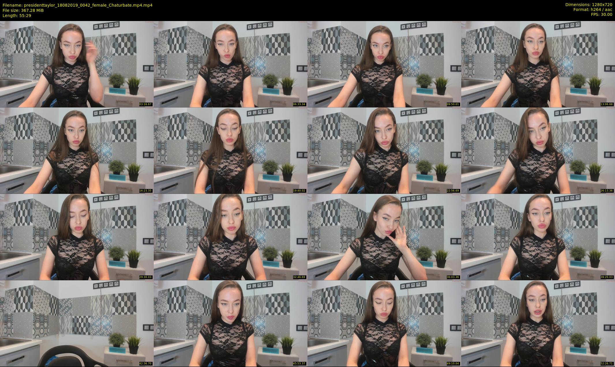 presidenttaylor — 56 minute Chaturbate female cam show recording, 720p, Aug 18, 2019