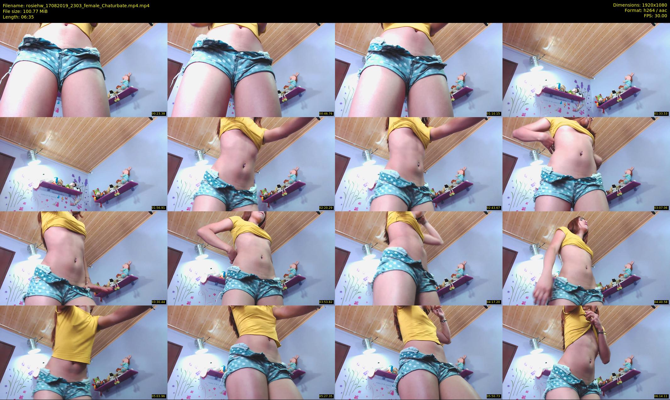 rosiehw — 7 minute Chaturbate couple cam show recording, 1080p, Aug 17, 2019