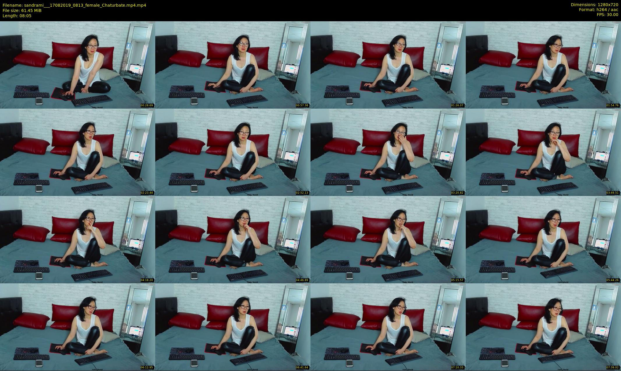sandrami__ — 9 minute Chaturbate female cam show recording, 720p, Aug 17, 2019