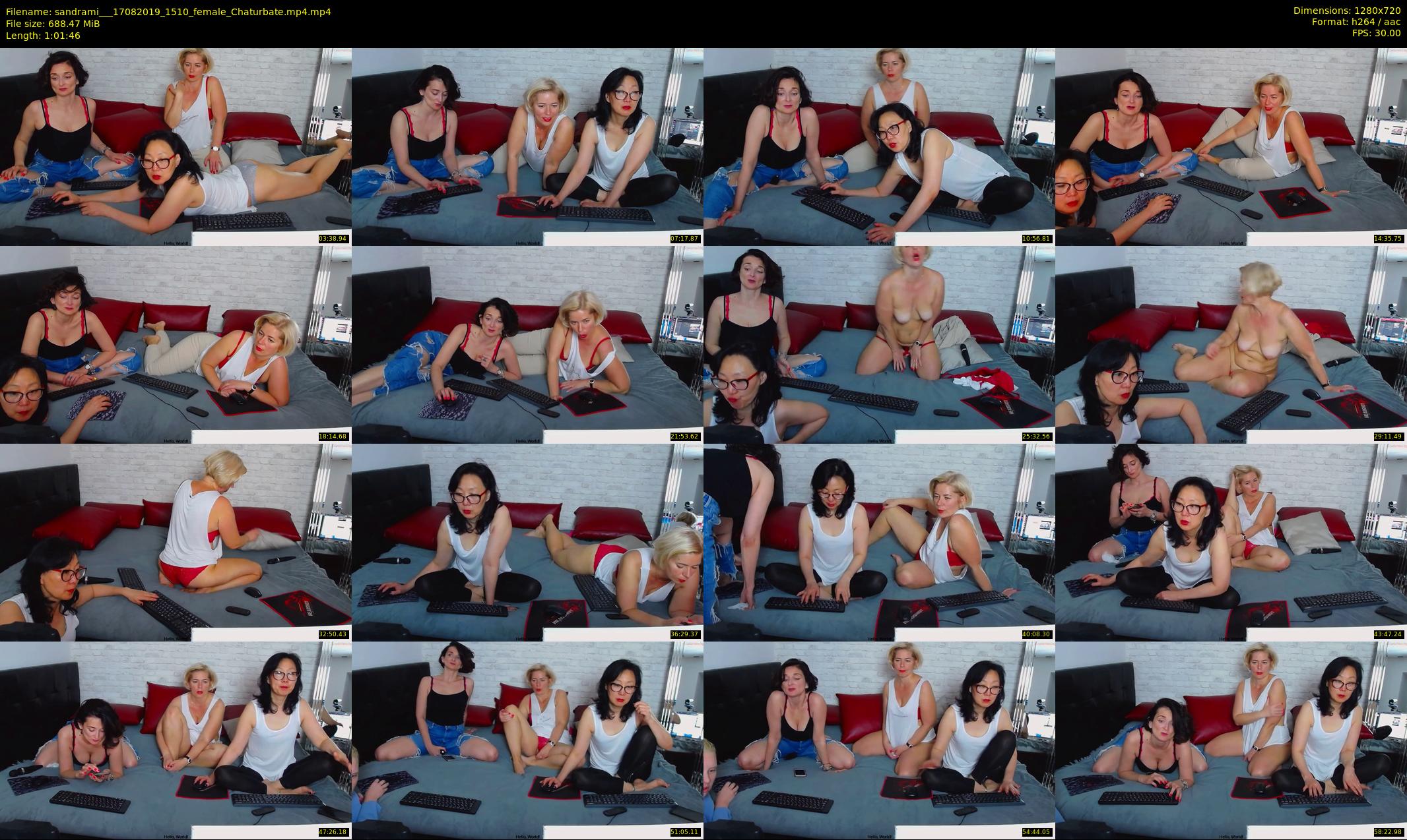 sandrami__ — 62 minute Chaturbate female cam show recording, 720p, Aug 17, 2019