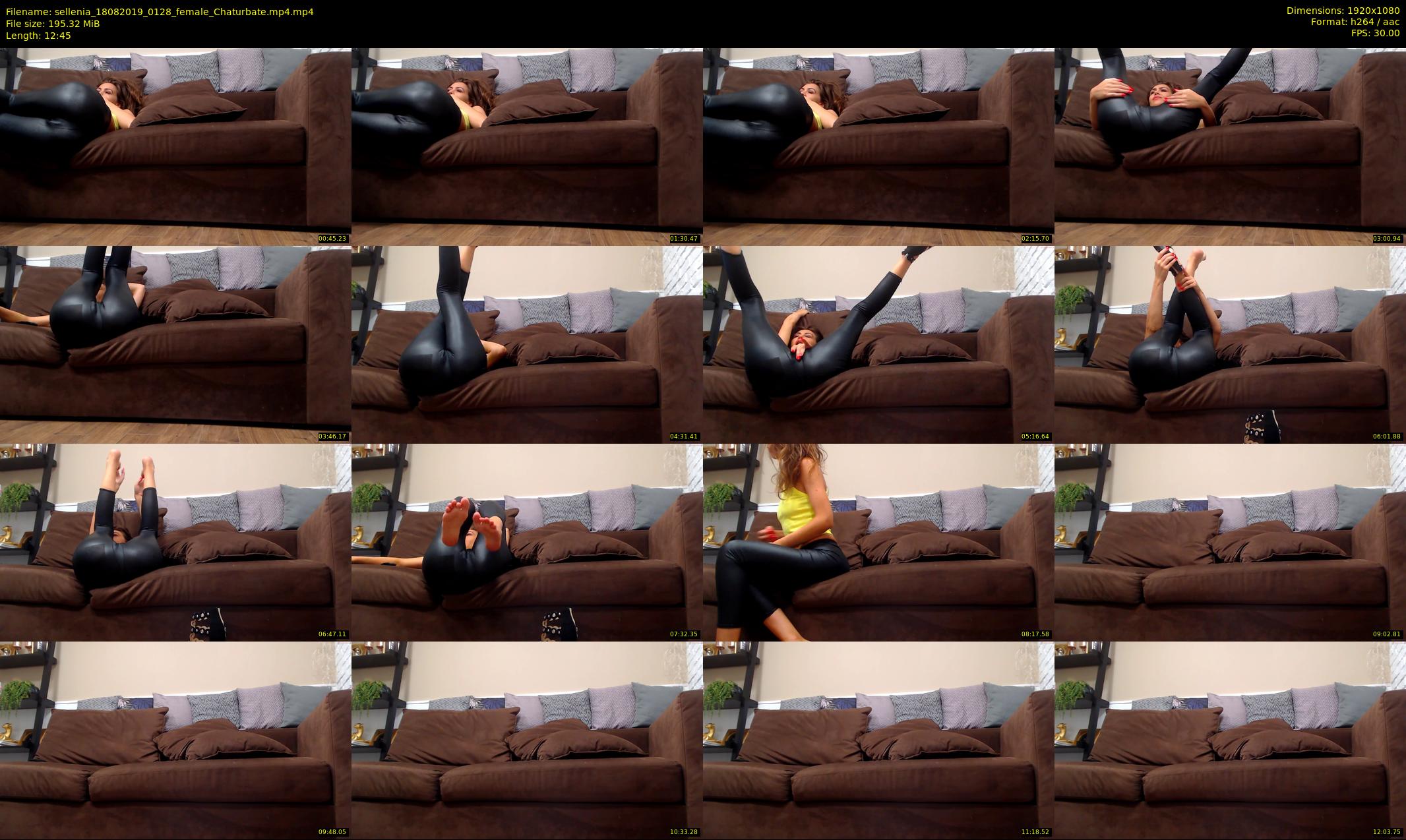 sellenia — 13 minute Chaturbate female cam show recording, 1080p, Aug 18, 2019