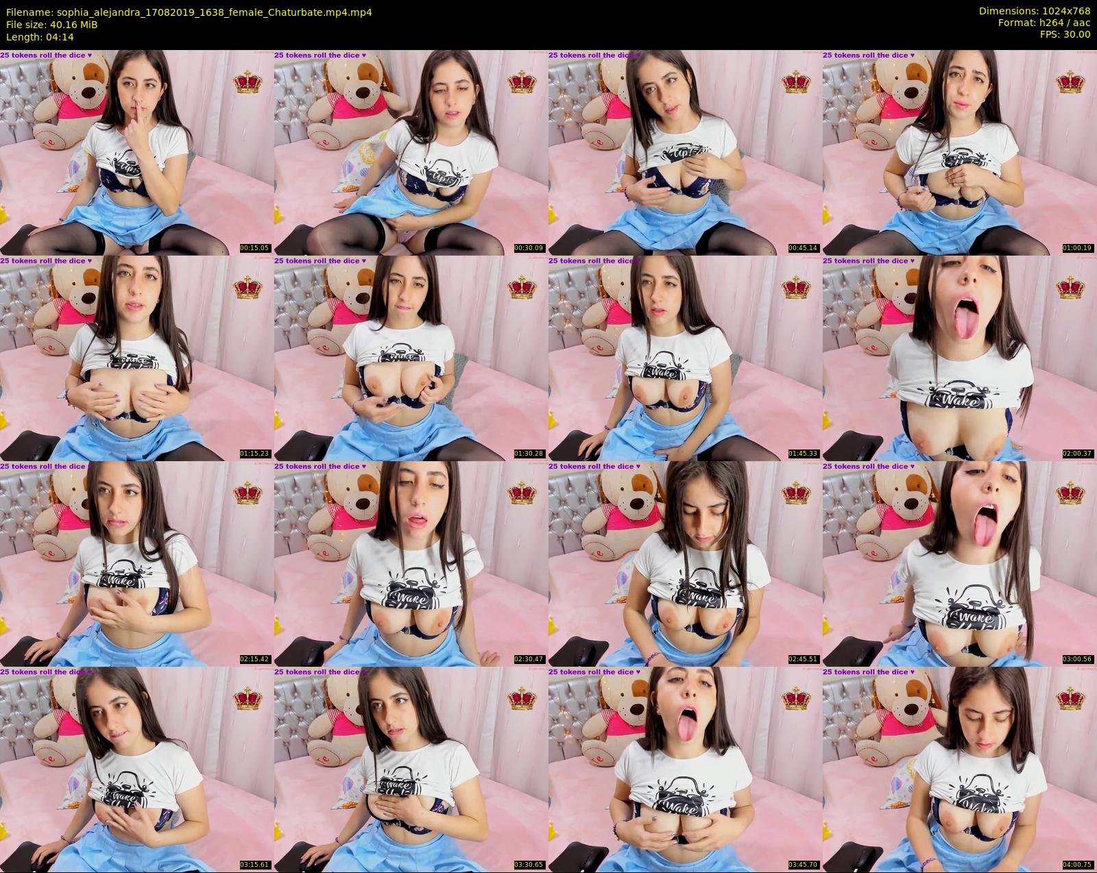 sophia_alejandra — 5 minute Chaturbate female cam show recording, 720p, Aug 17, 2019