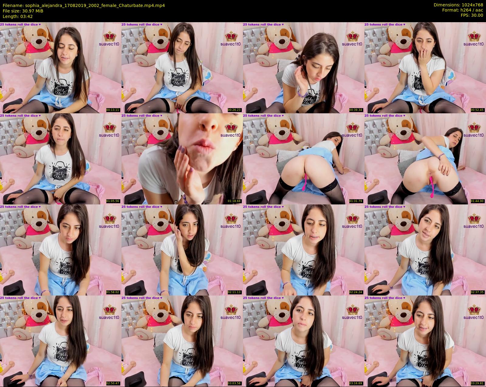 sophia_alejandra — 4 minute Chaturbate female cam show recording, 720p, Aug 17, 2019