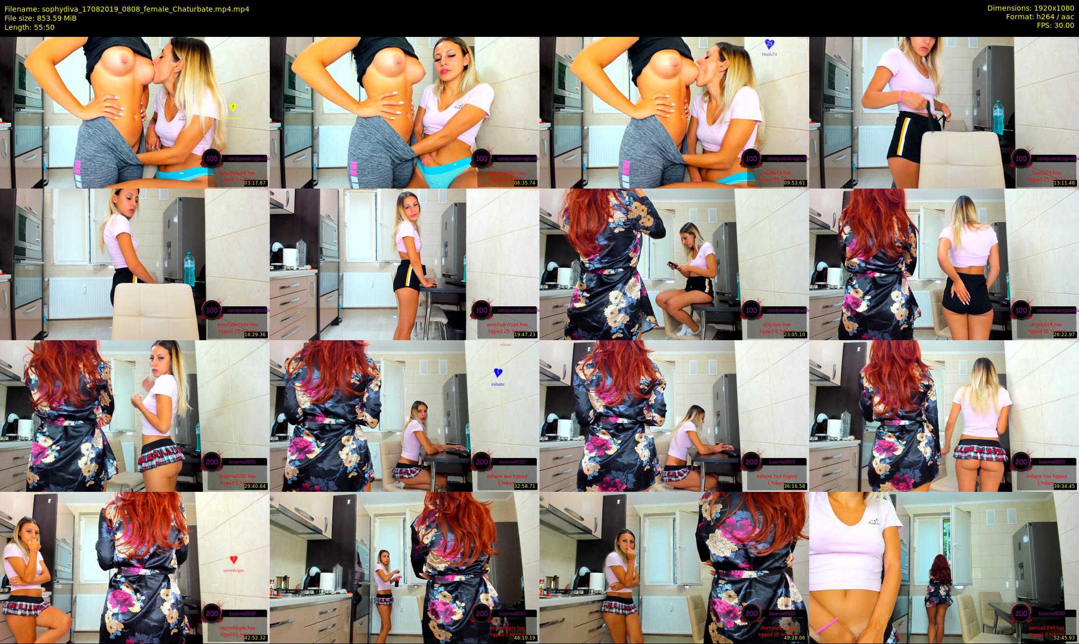 sophydiva — 56 minute Chaturbate female cam show recording, 1080p, Aug 17, 2019