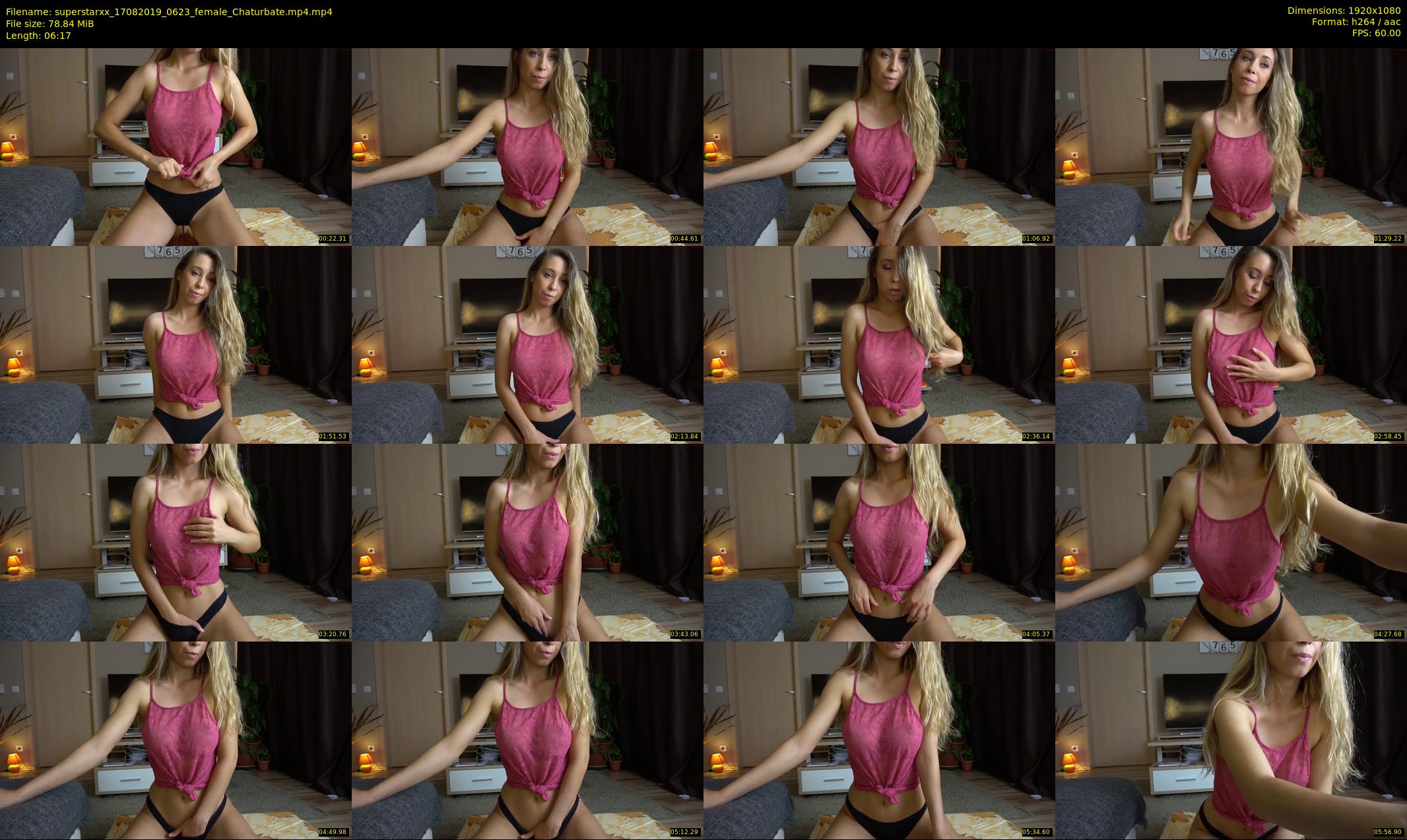 superstarxx — 7 minute Chaturbate female cam show recording, 1080p, Aug 17, 2019
