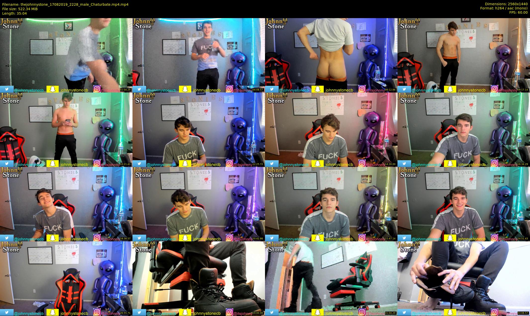 thejohnnystone — 36 minute Chaturbate male cam show recording, 1080p, Aug 17, 2019