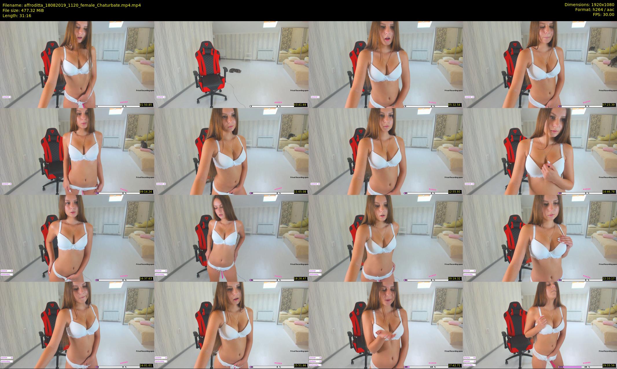 affroditta — 32 minute Chaturbate female cam show recording, 1080p, Aug 18, 2019