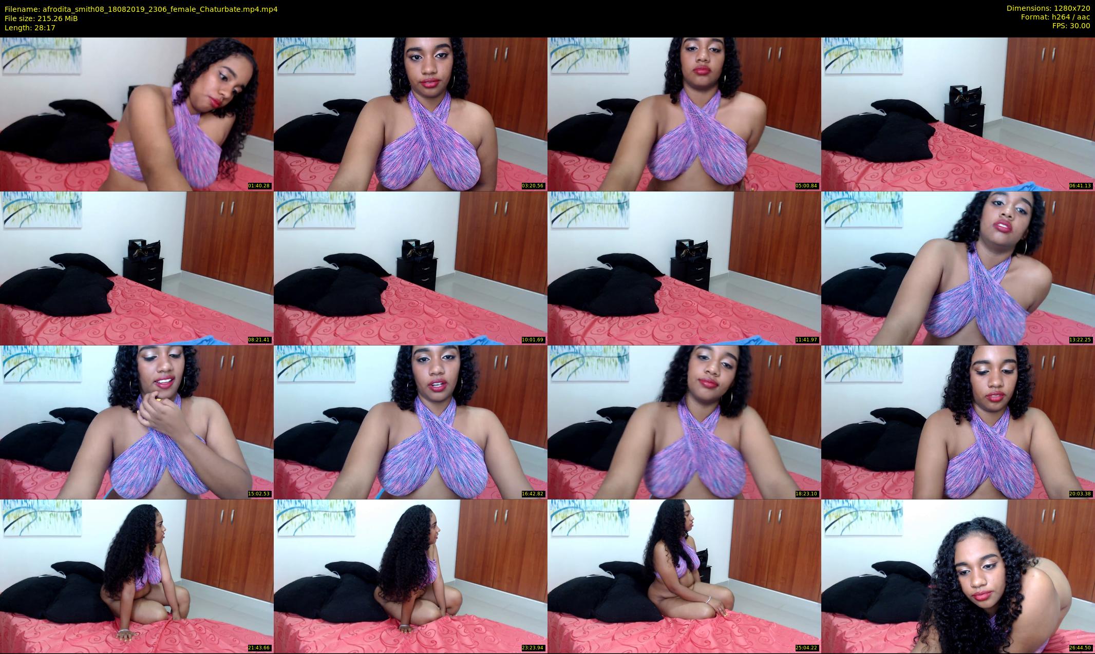 afrodita_smith08 — 29 minute Chaturbate female cam show recording, 720p, Aug 18, 2019