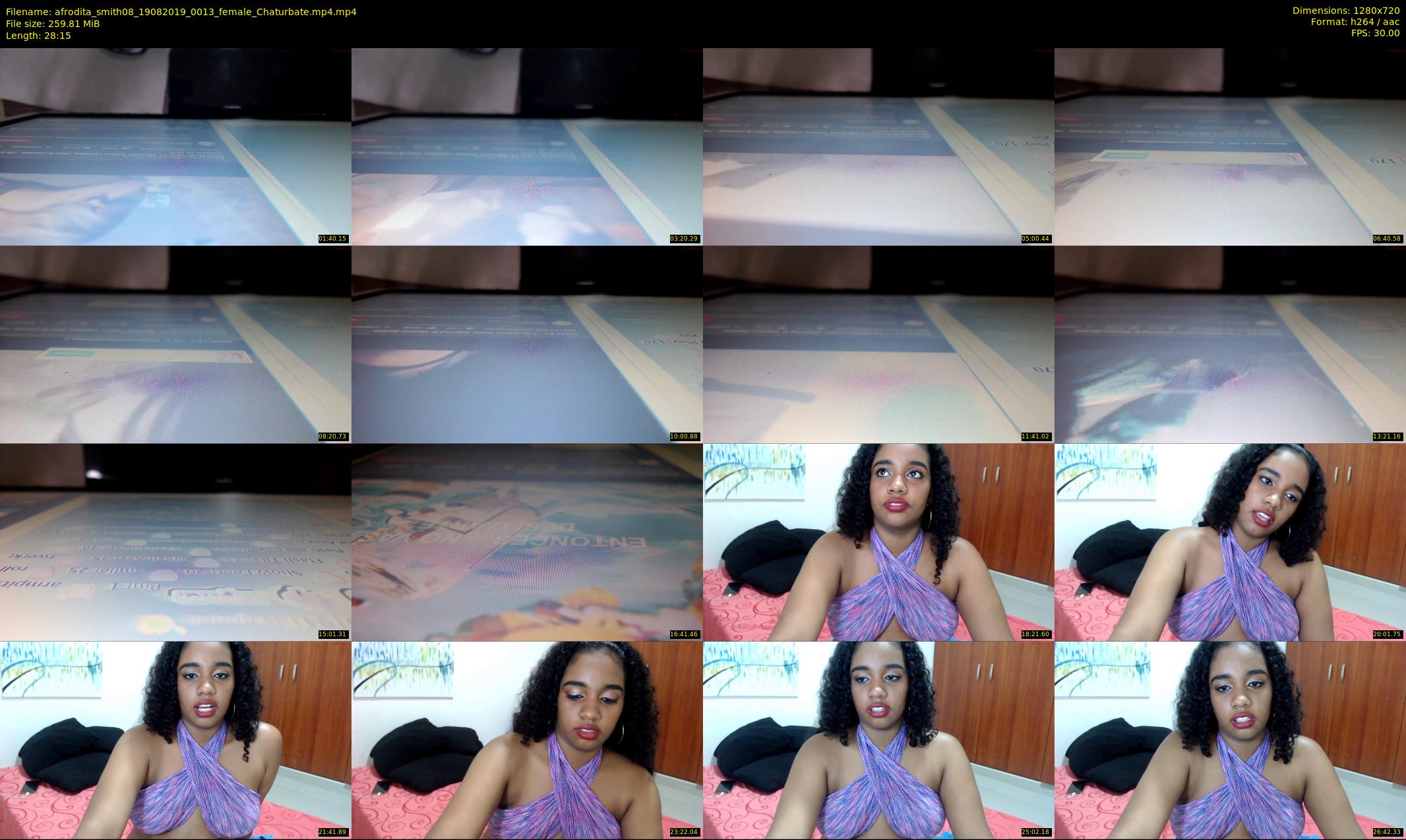afrodita_smith08 — 29 minute Chaturbate female cam show recording, 720p, Aug 19, 2019