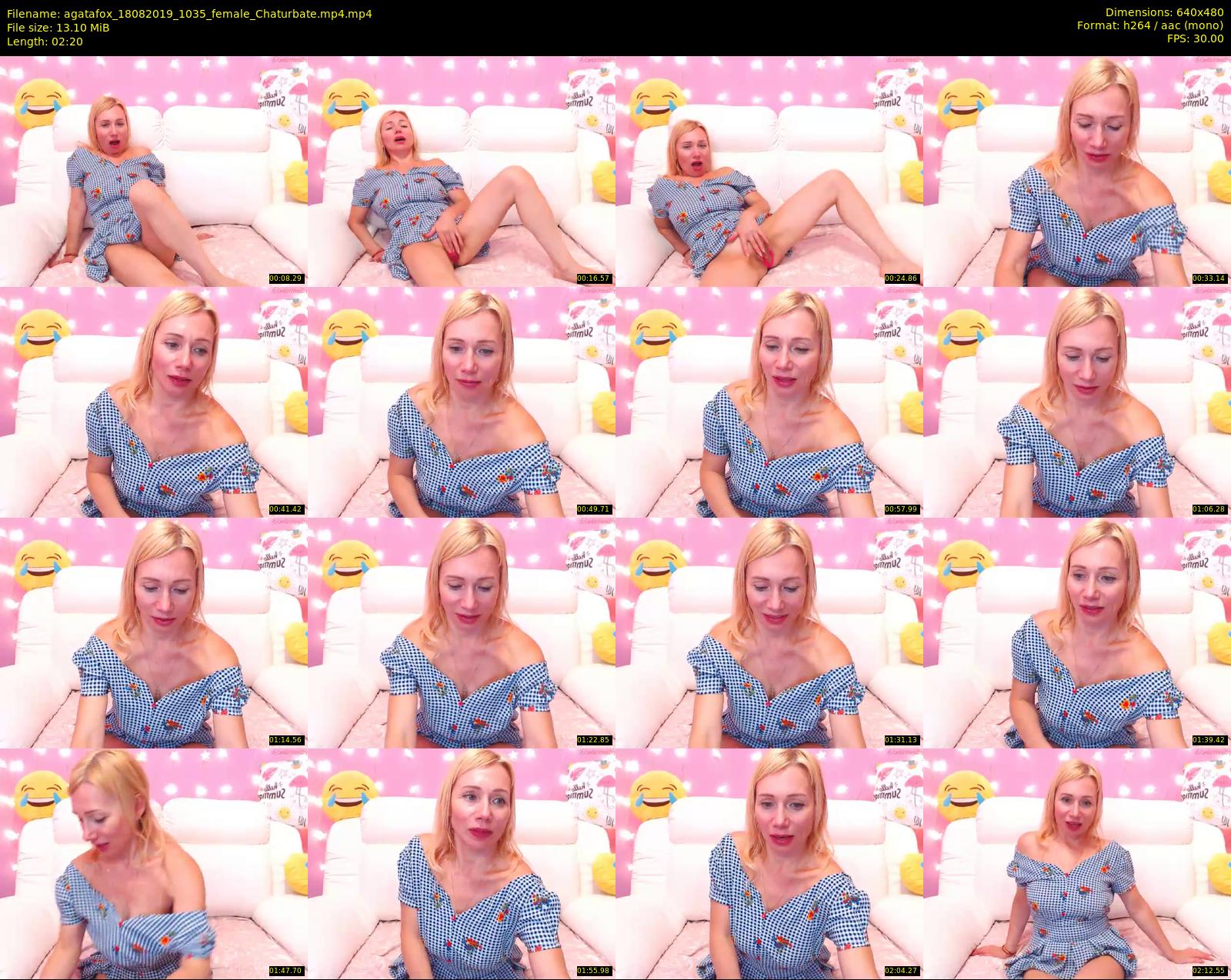 agatafox — 3 minute Chaturbate female cam show recording, 480p, Aug 18, 2019
