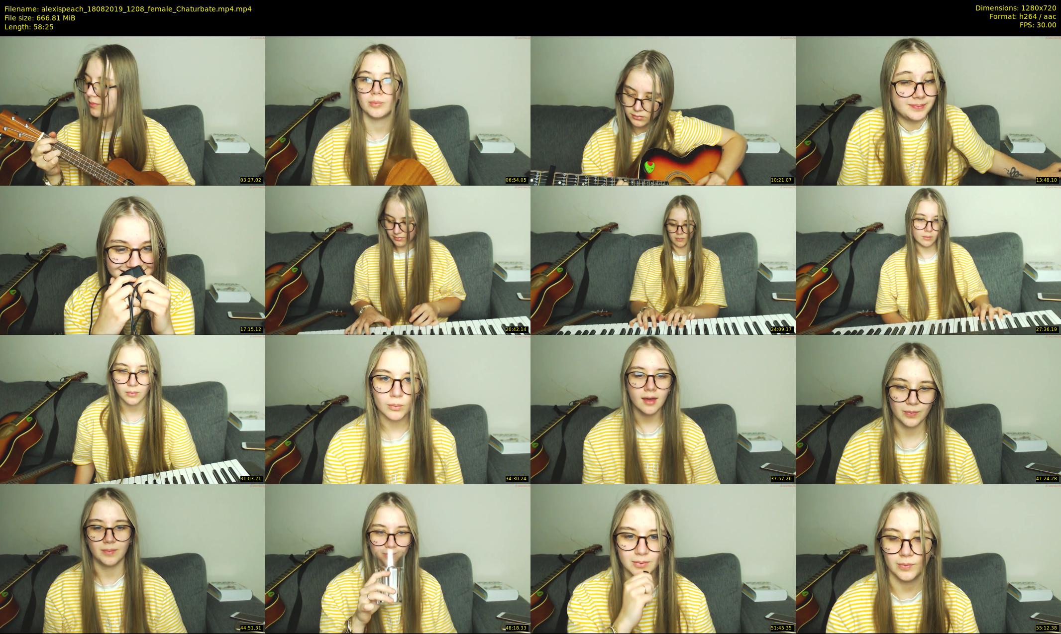 alexispeach — 59 minute Chaturbate female cam show recording, 720p, Aug 18, 2019