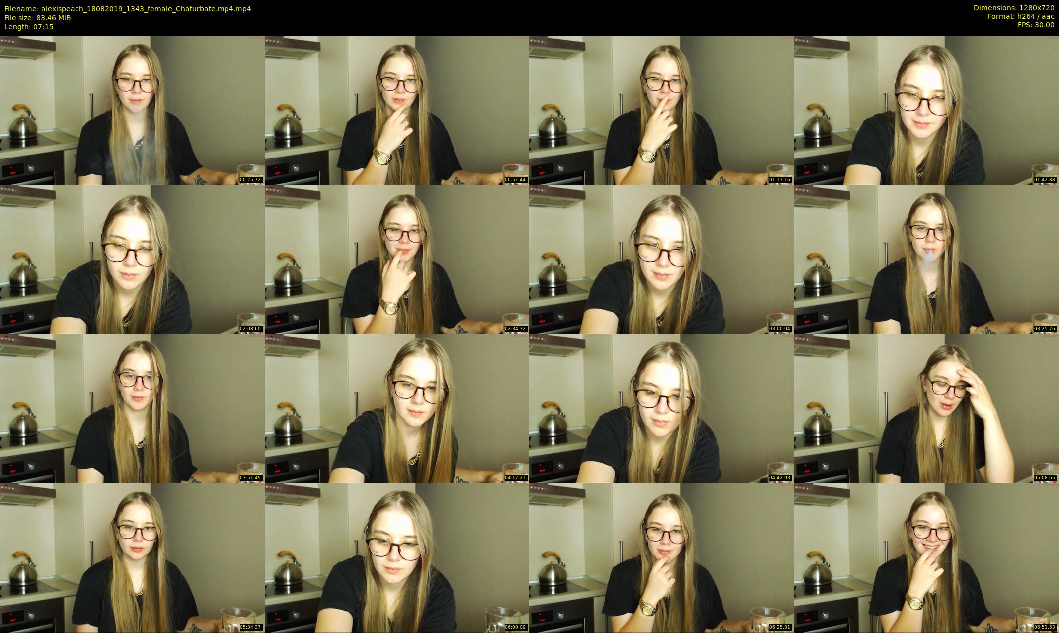 alexispeach — 8 minute Chaturbate female cam show recording, 720p, Aug 18, 2019