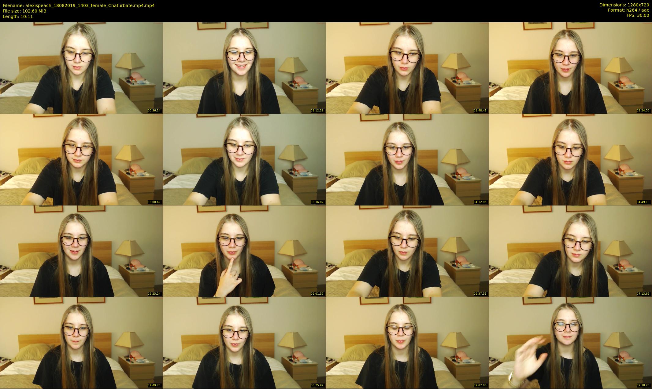 alexispeach — 11 minute Chaturbate female cam show recording, 720p, Aug 18, 2019