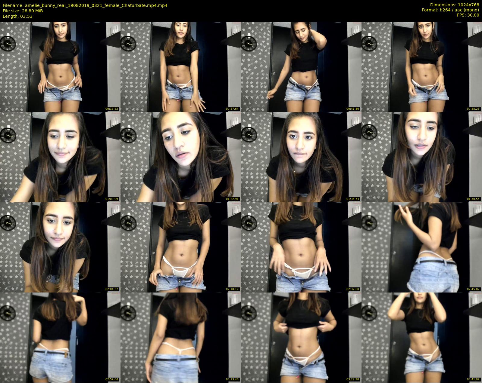 amelie_bunny_real — 4 minute Chaturbate female cam show recording, 720p, Aug 19, 2019