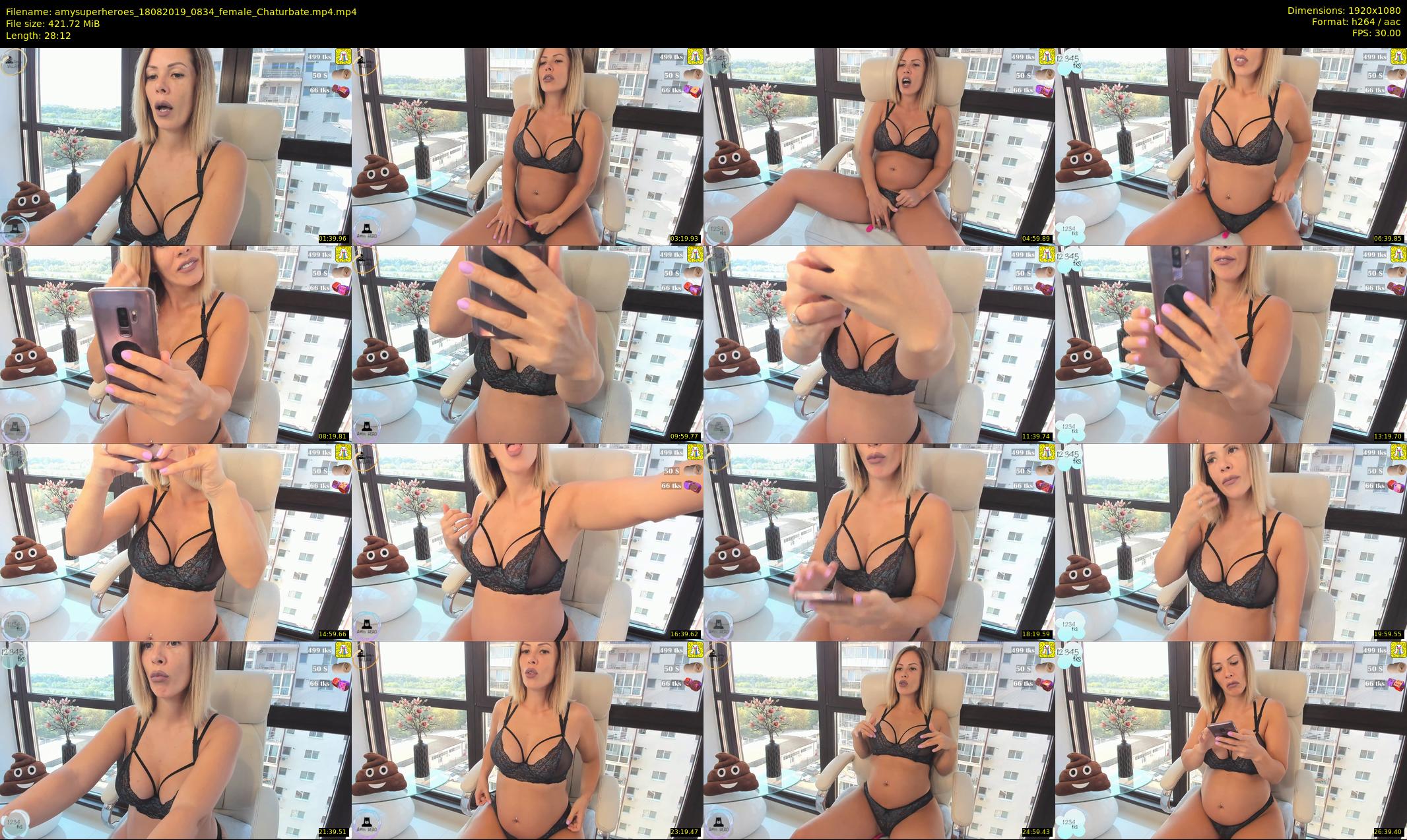 amysuperheroes — 29 minute Chaturbate female cam show recording, 1080p, Aug 18, 2019