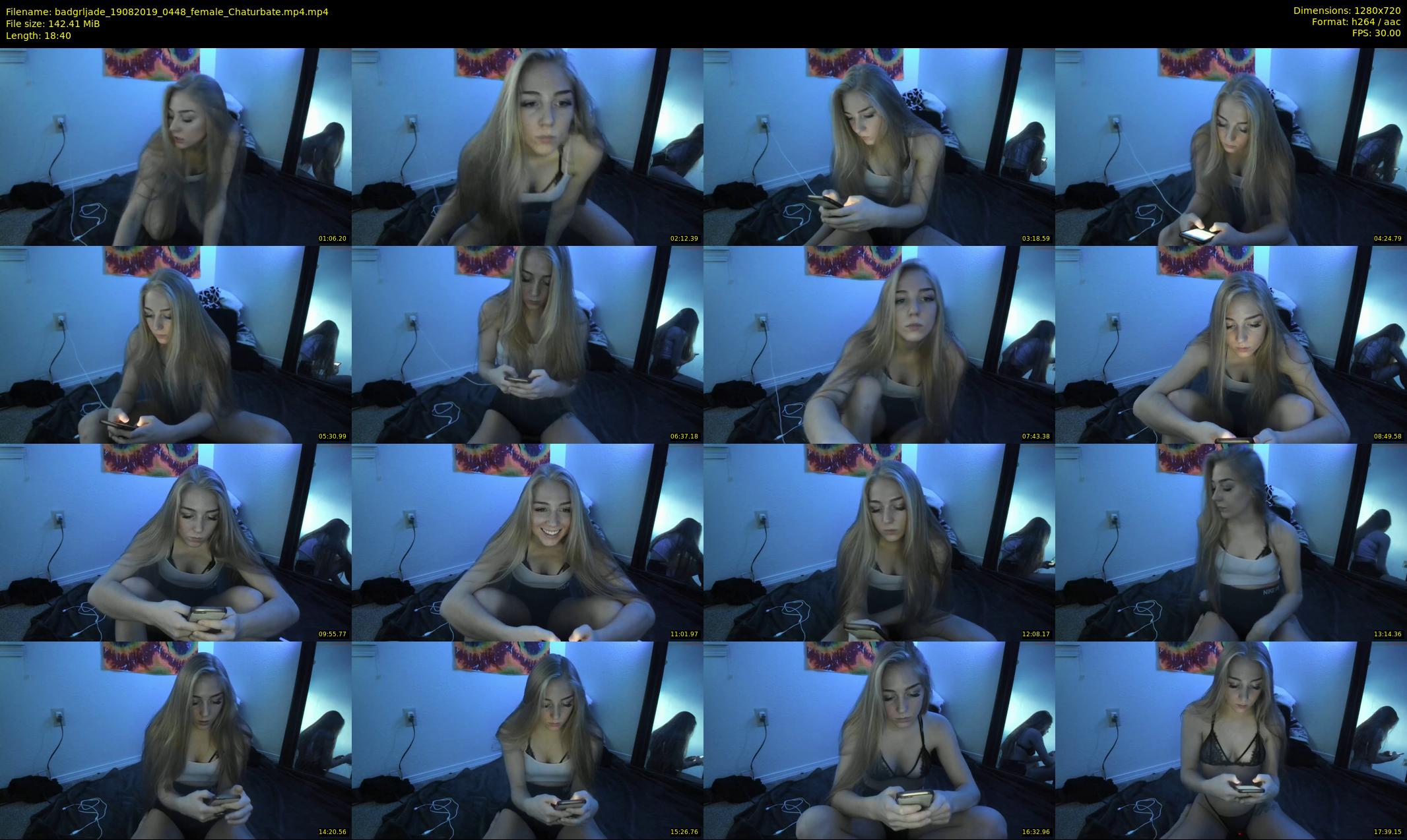 badgrljade — 19 minute Chaturbate female cam show recording, 720p, Aug 19, 2019