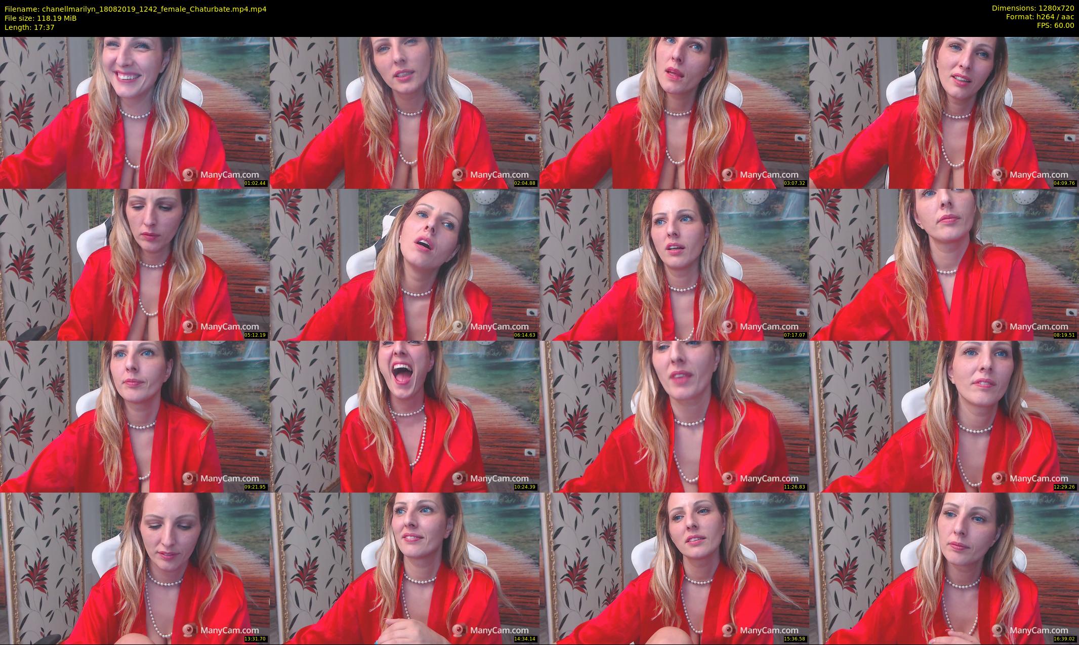chanellmarilyn — 18 minute Chaturbate female cam show recording, 720p, Aug 18, 2019