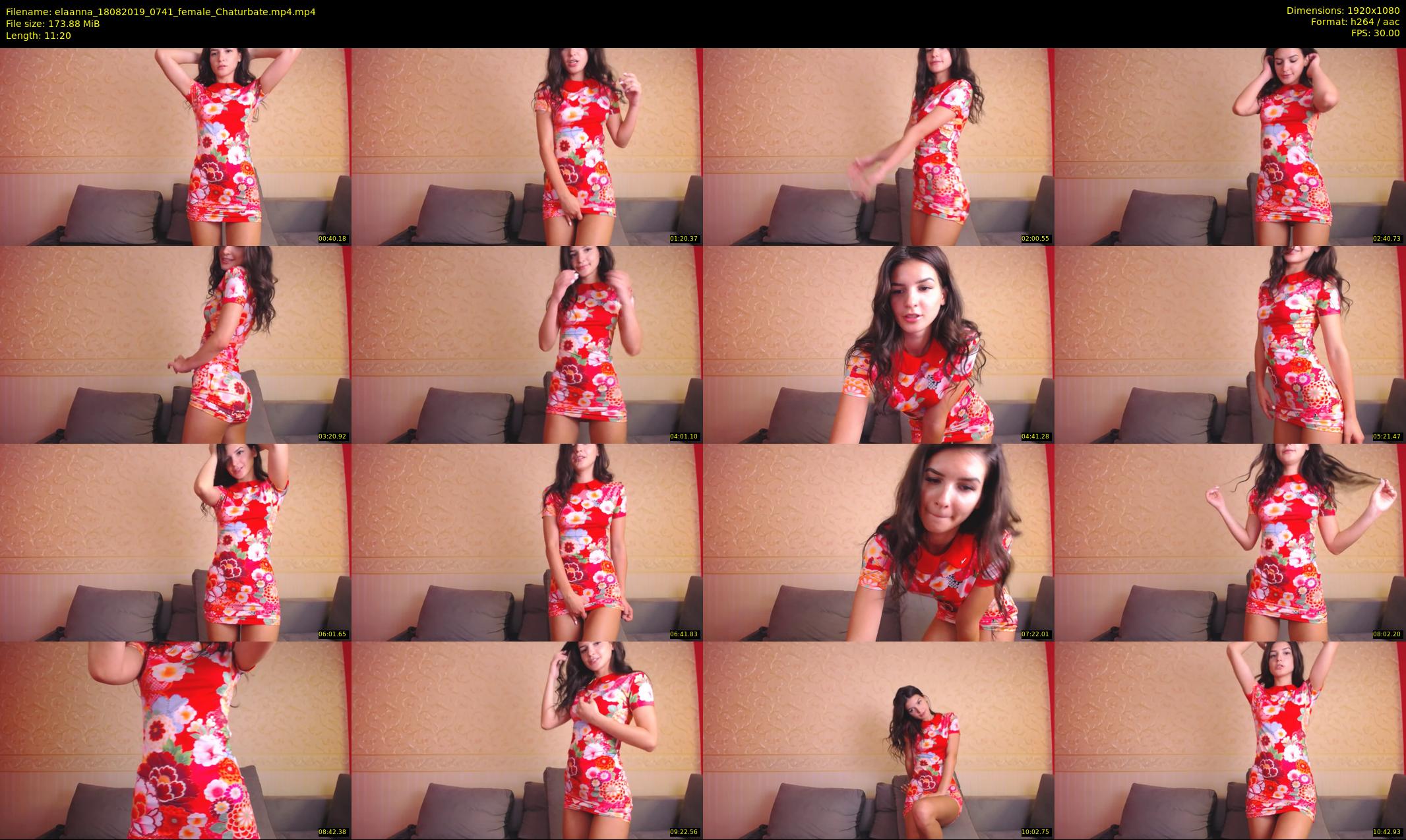 elaanna — 12 minute Chaturbate female cam show recording, 1080p, Aug 18, 2019