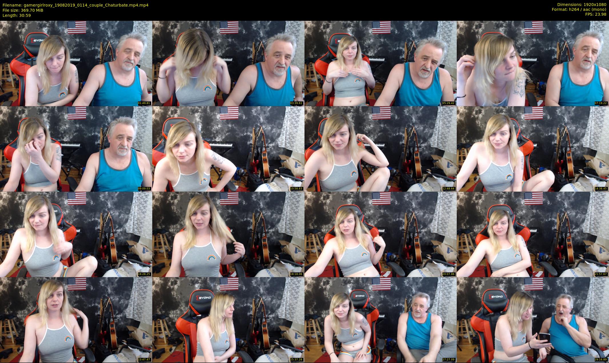 gamergirlroxy — 31 minute Chaturbate couple cam show recording, 1080p, Aug 19, 2019