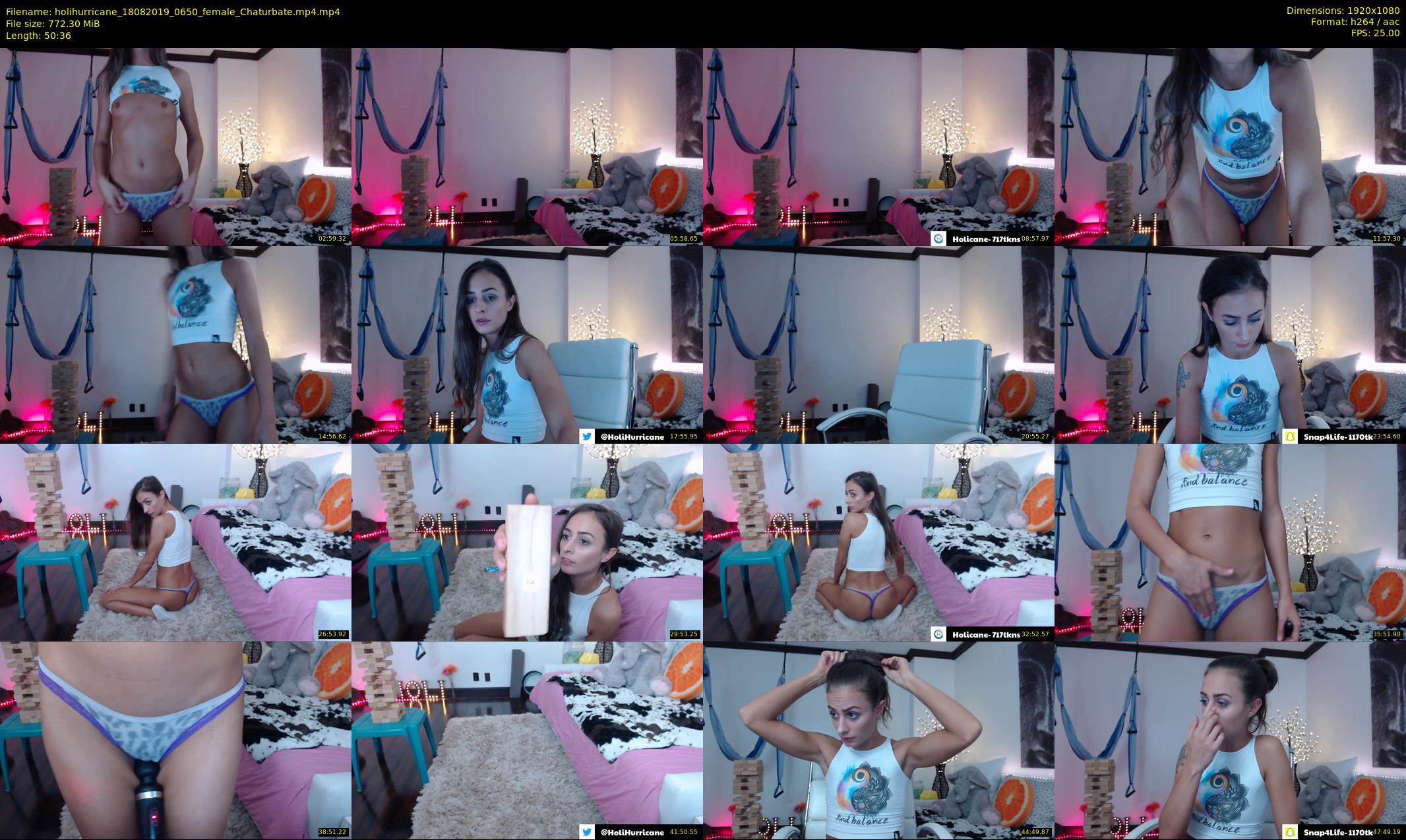 holihurricane — 51 minute Chaturbate female cam show recording, 1080p, Aug 18, 2019