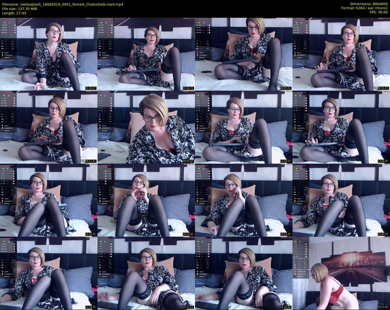 ivettasplash — 28 minute Chaturbate female cam show recording, 480p, Aug 18, 2019