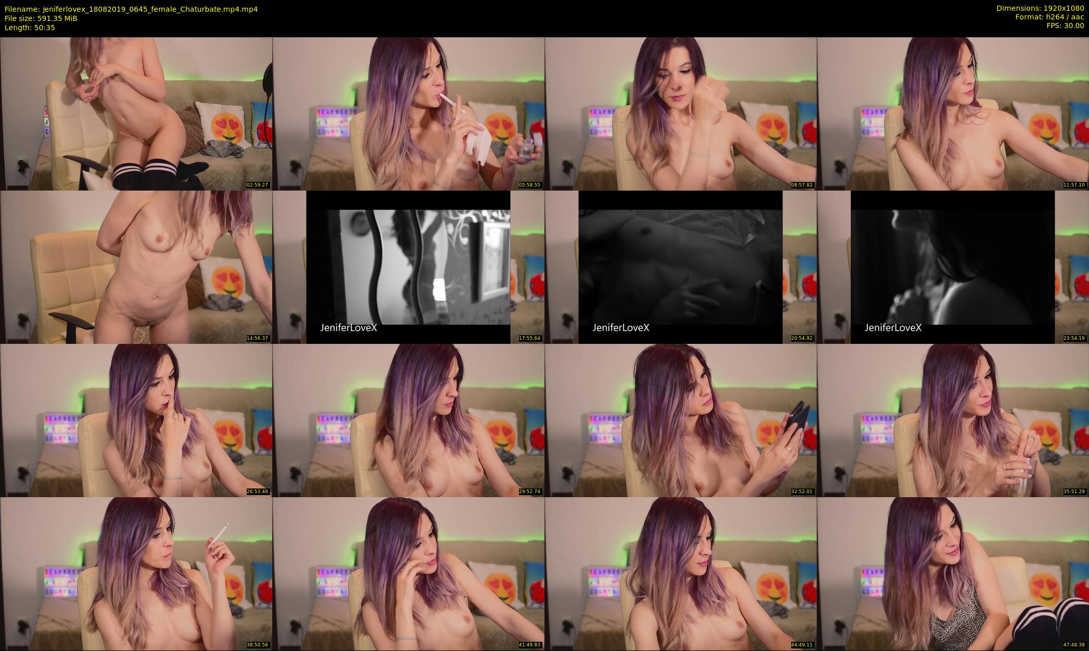 jeniferlovex — 51 minute Chaturbate female cam show recording, 1080p, Aug 18, 2019