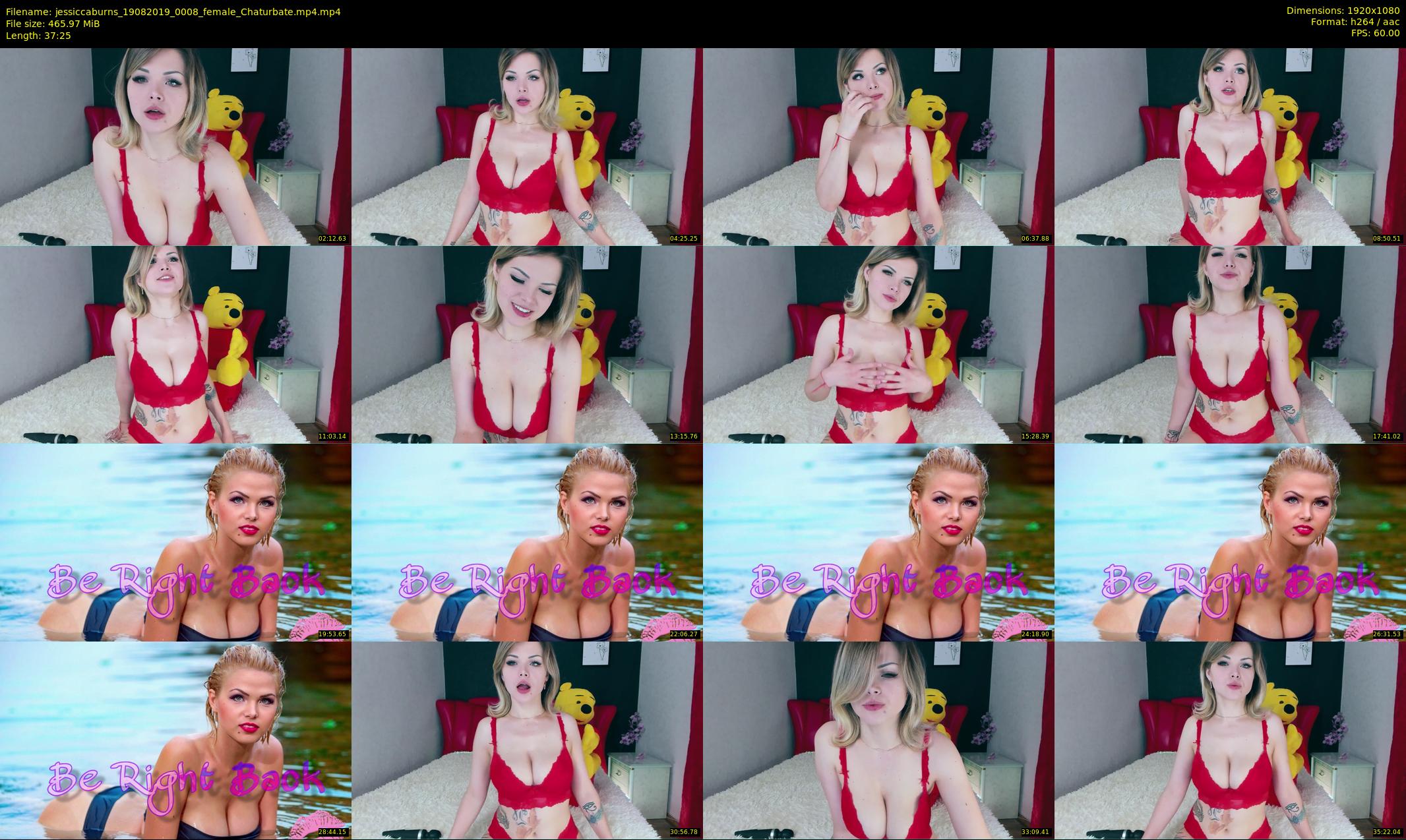 jessiccaburns — 38 minute Chaturbate female cam show recording, 1080p, Aug 19, 2019