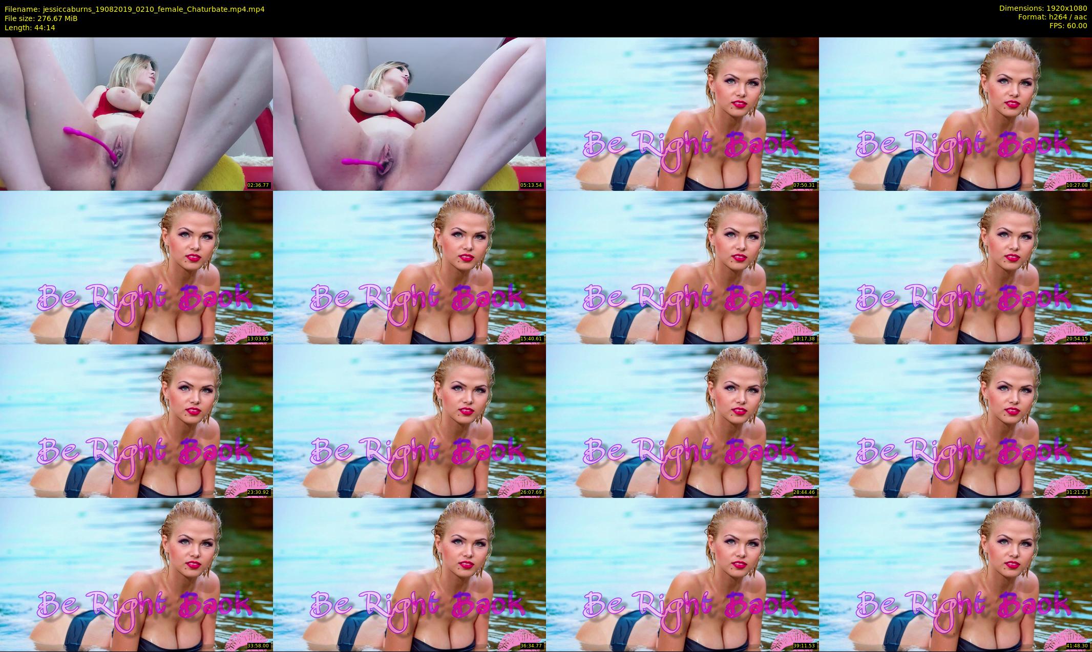 jessiccaburns — 45 minute Chaturbate female cam show recording, 1080p, Aug 19, 2019