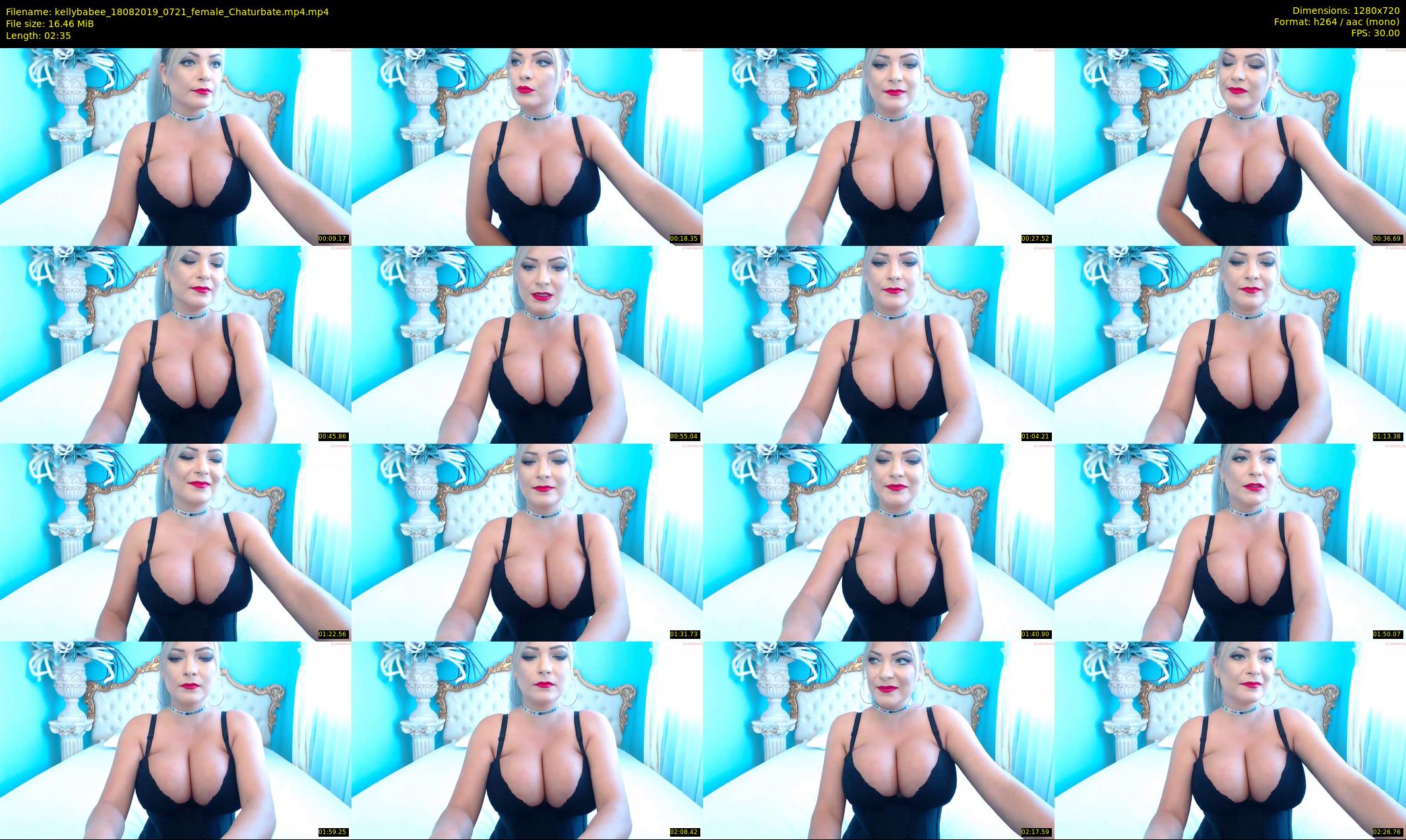 kellybabee — 3 minute Chaturbate female cam show recording, 720p, Aug 18, 2019