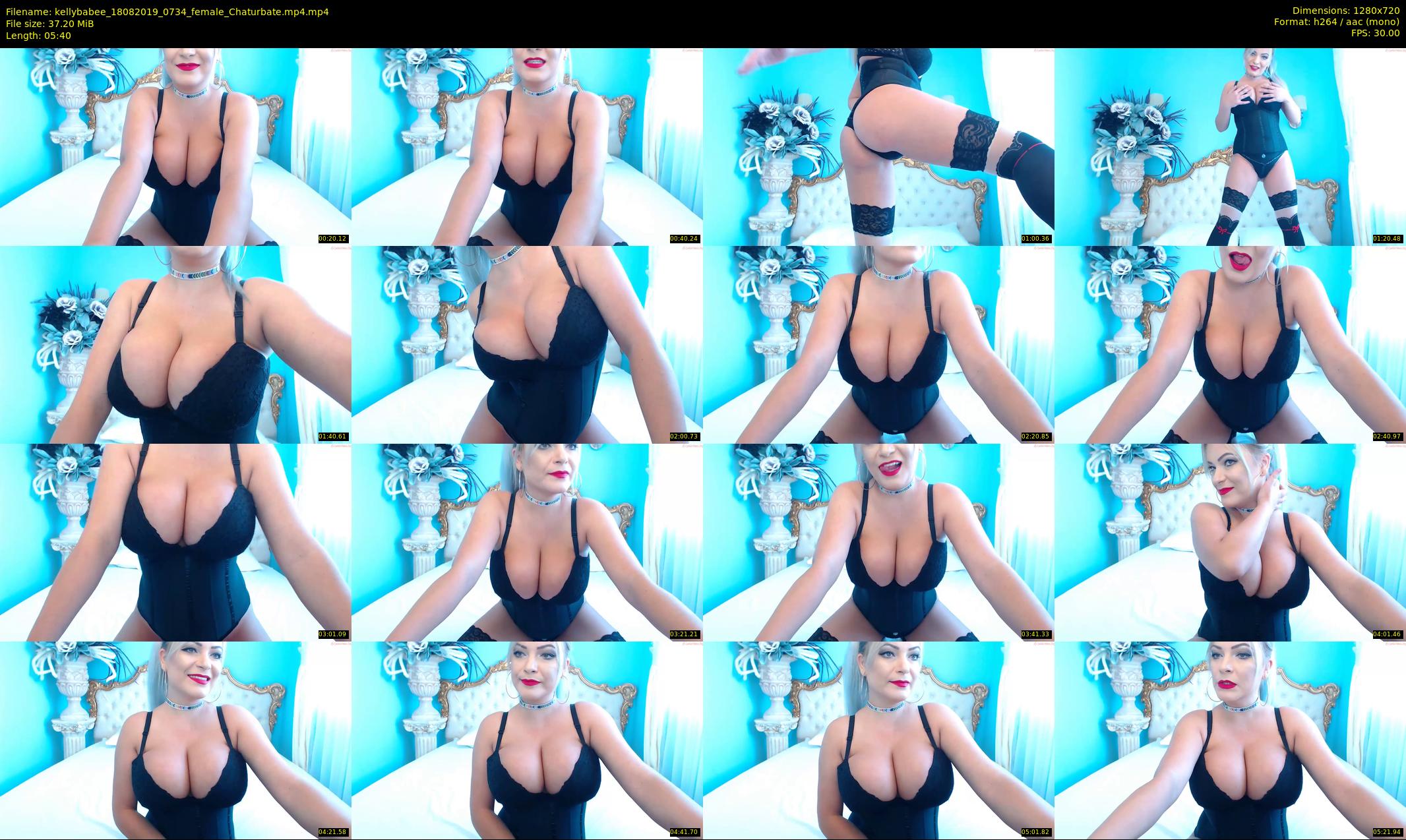 kellybabee — 6 minute Chaturbate female cam show recording, 720p, Aug 18, 2019