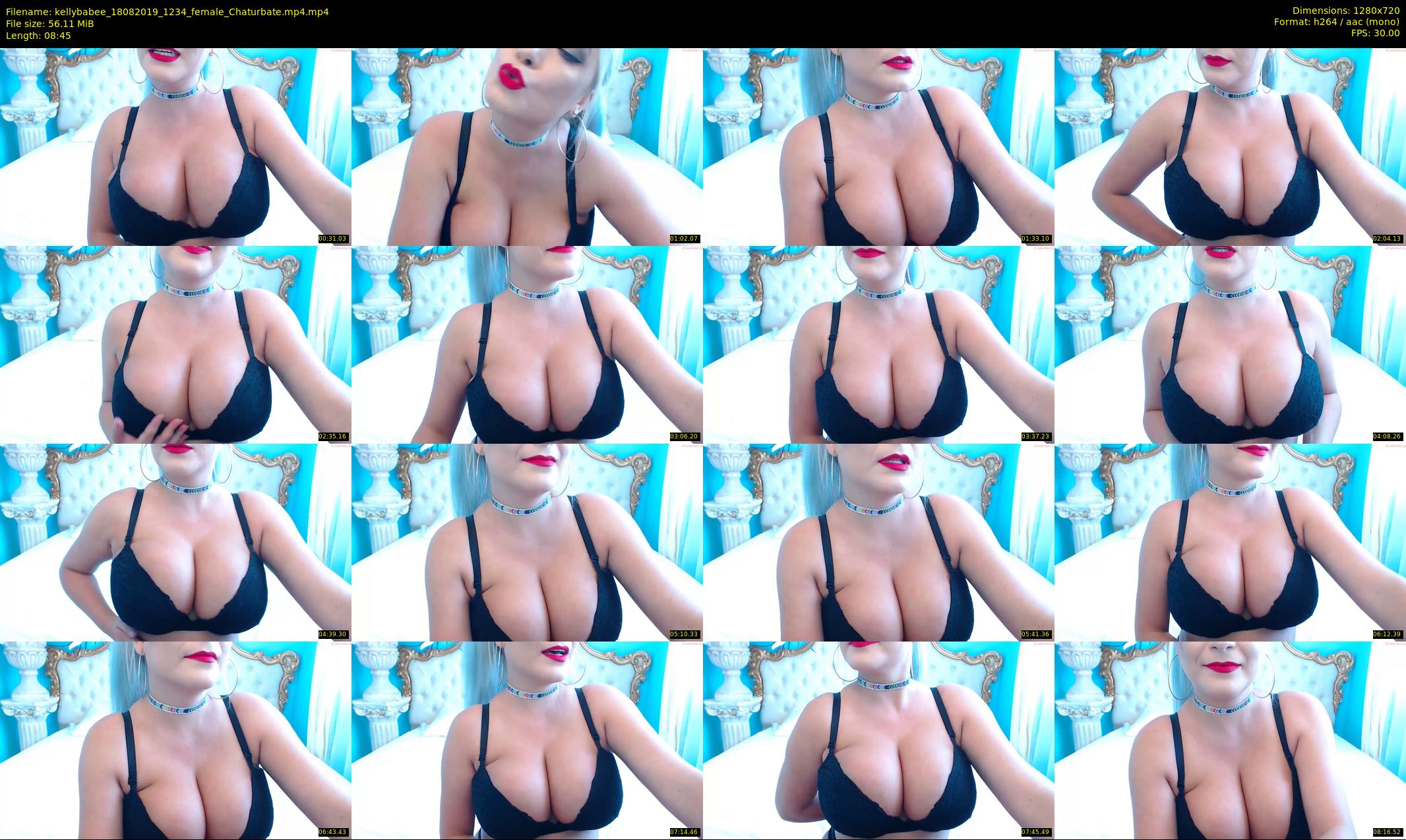 kellybabee — 9 minute Chaturbate female cam show recording, 720p, Aug 18, 2019