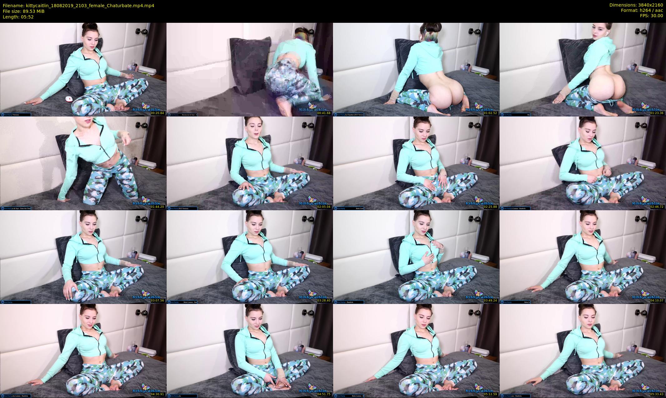 kittycaitlin — 6 minute Chaturbate female cam show recording, 4K, Aug 18, 2019