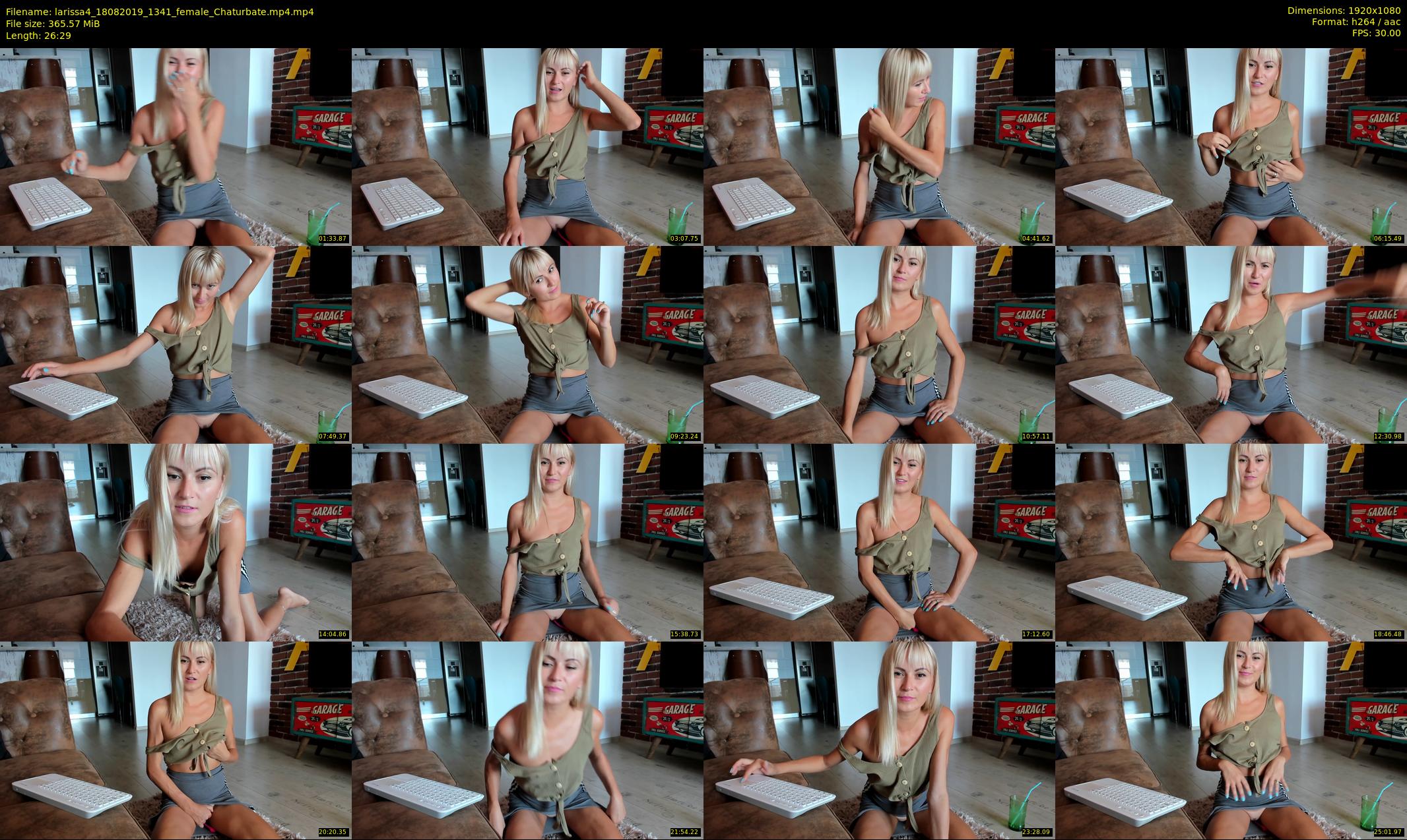 larissa4 — 27 minute Chaturbate female cam show recording, 1080p, Aug 18, 2019