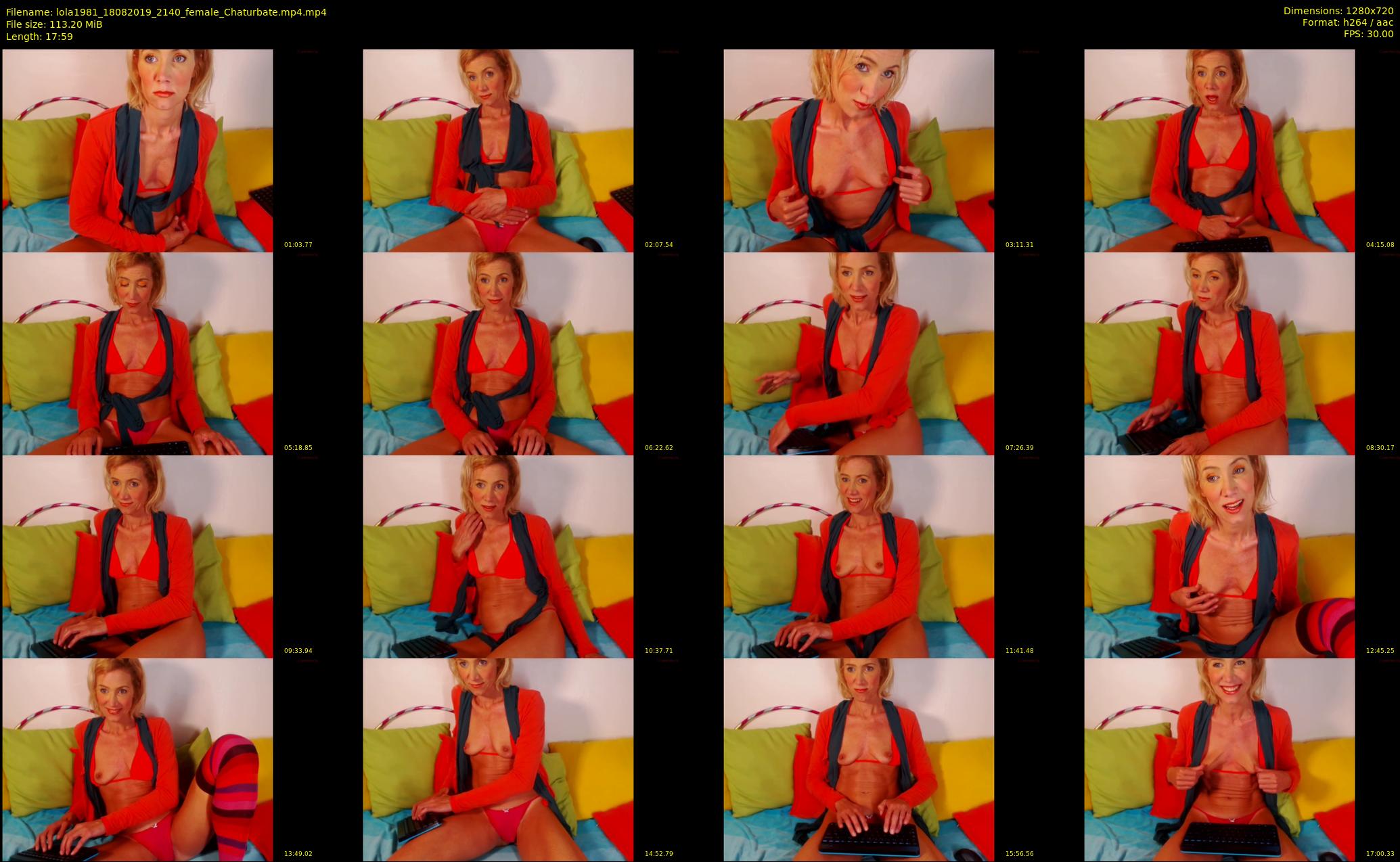 lola1981 — 18 minute Chaturbate female cam show recording, 720p, Aug 18, 2019