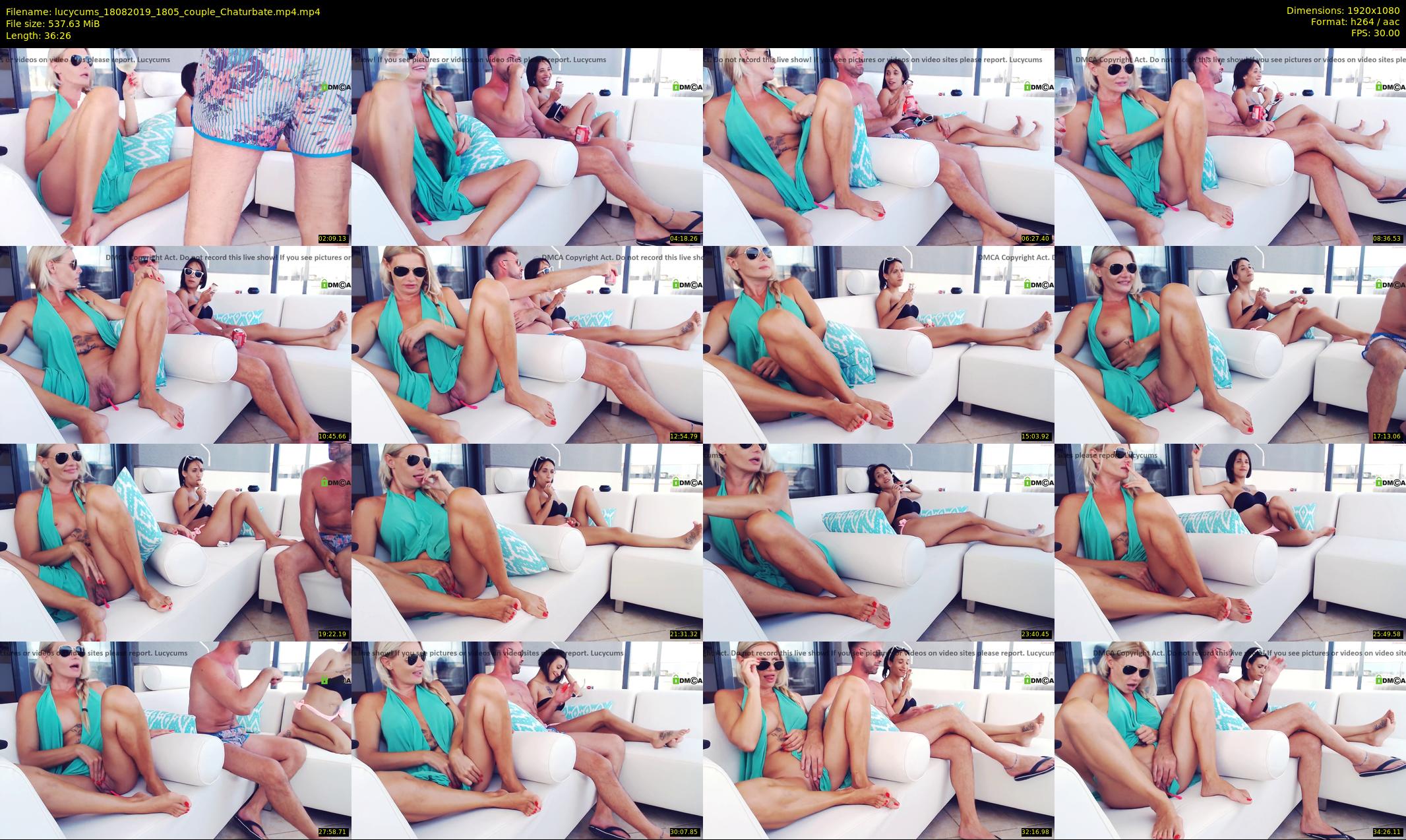lucycums — 37 minute Chaturbate couple cam show recording, 1080p, Aug 18, 2019
