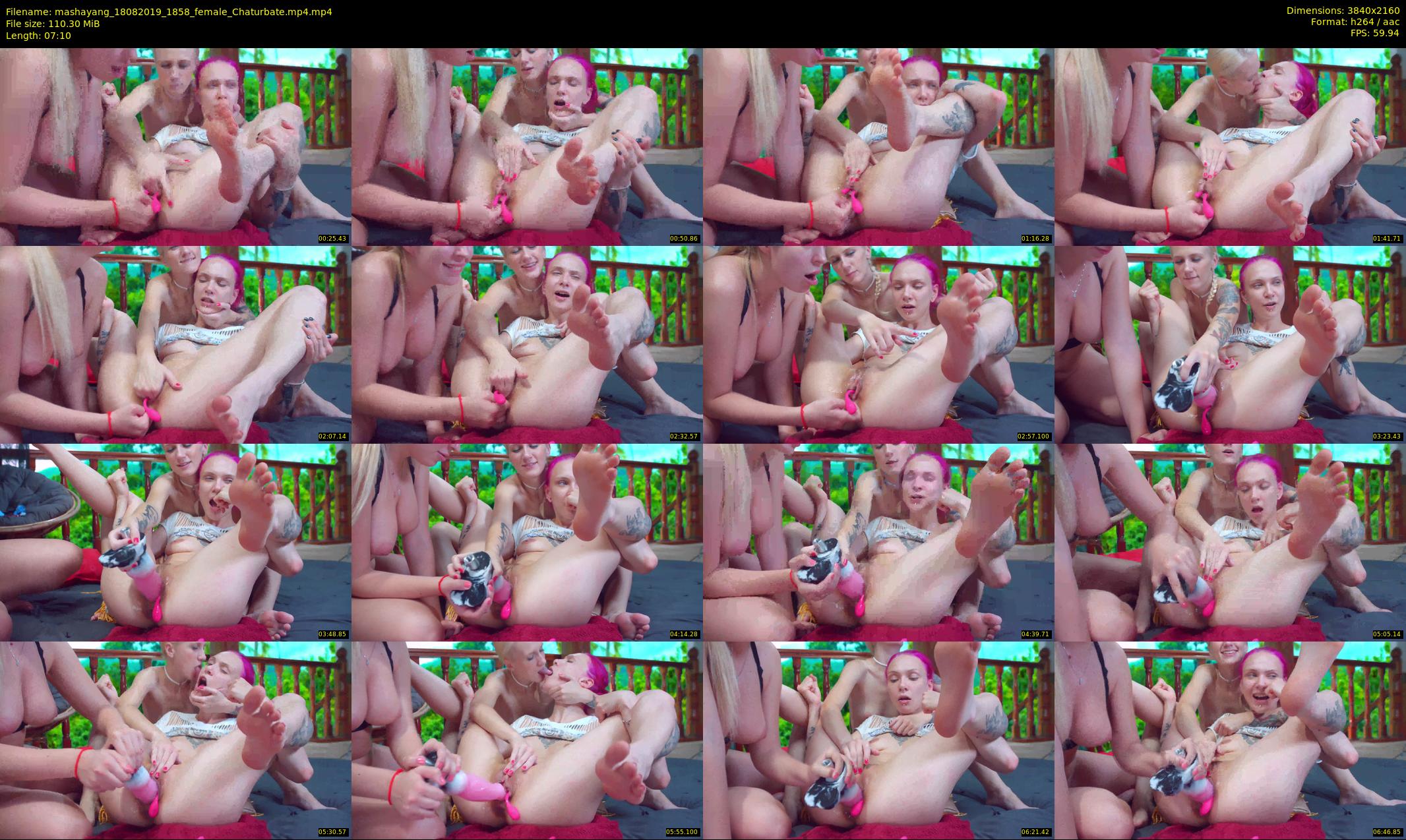 mashayang — 8 minute Chaturbate female cam show recording, 4K, Aug 18, 2019