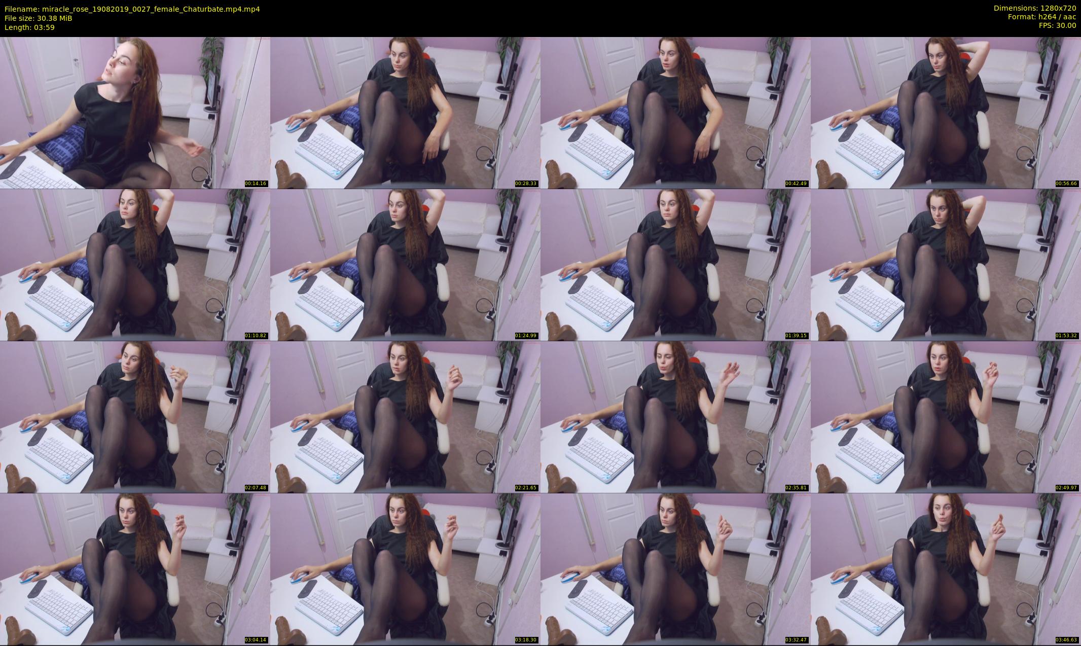miracle_rose — 4 minute Chaturbate female cam show recording, 720p, Aug 19, 2019