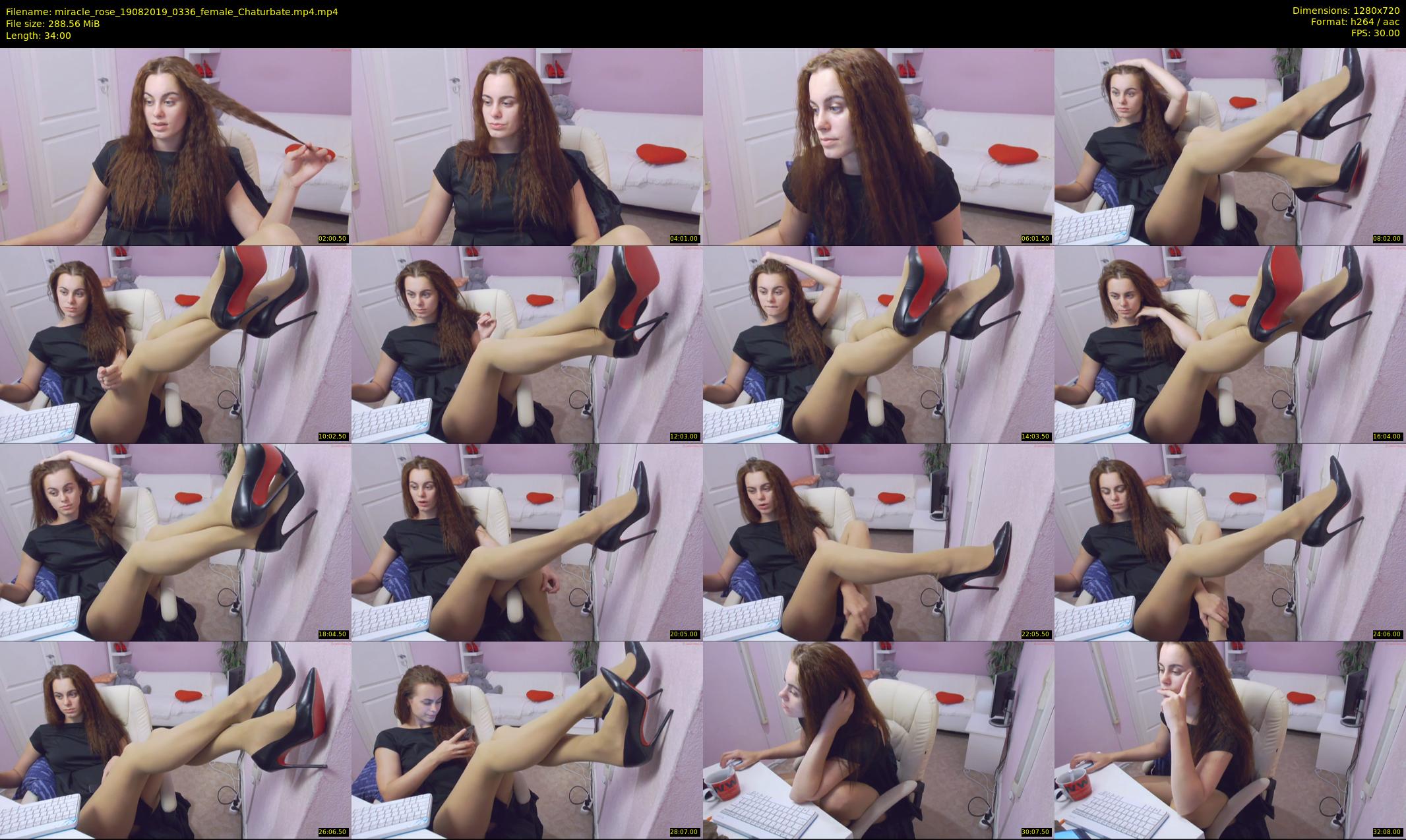 miracle_rose — 34 minute Chaturbate female cam show recording, 720p, Aug 19, 2019