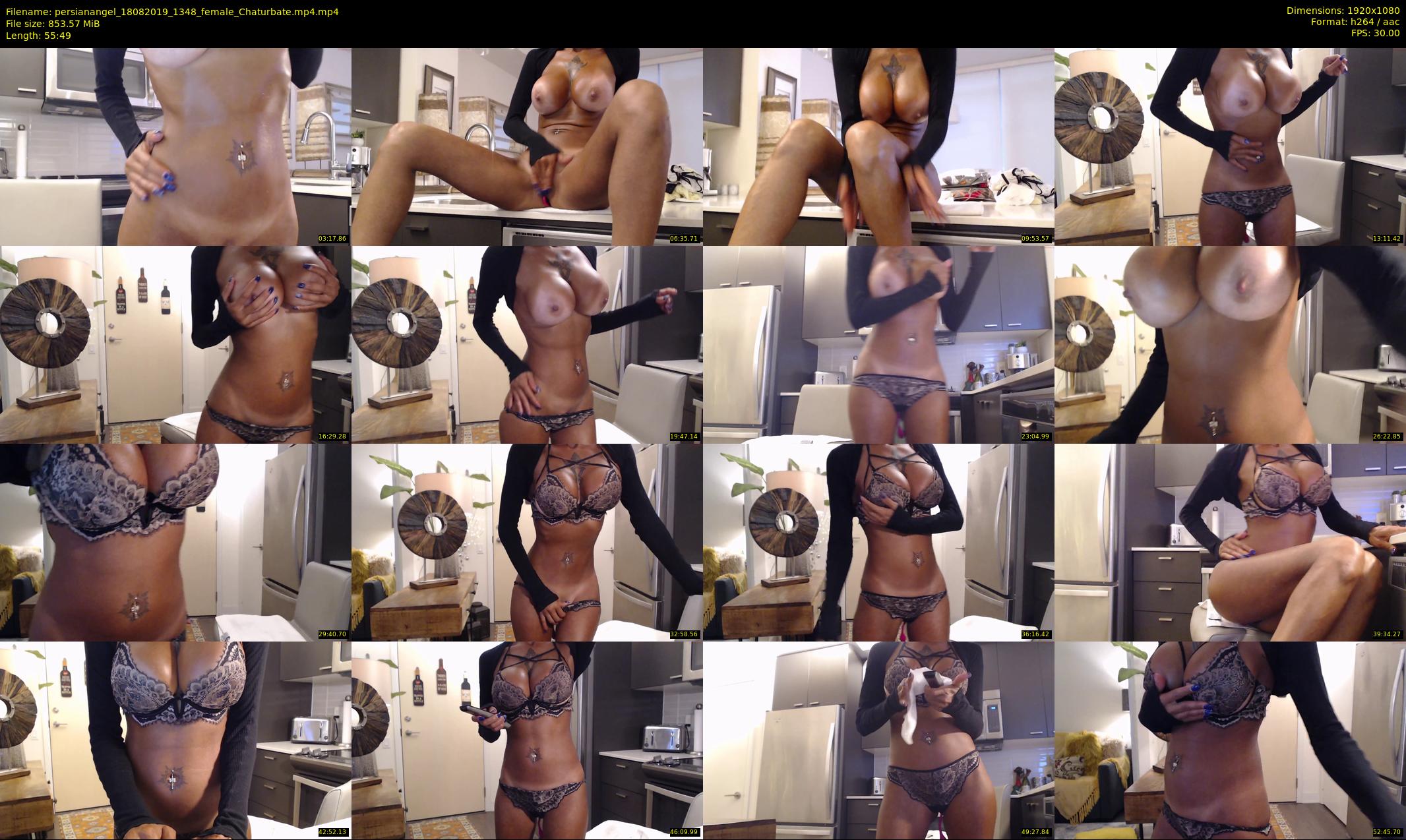 persianangel — 56 minute Chaturbate female cam show recording, 1080p, Aug 18, 2019