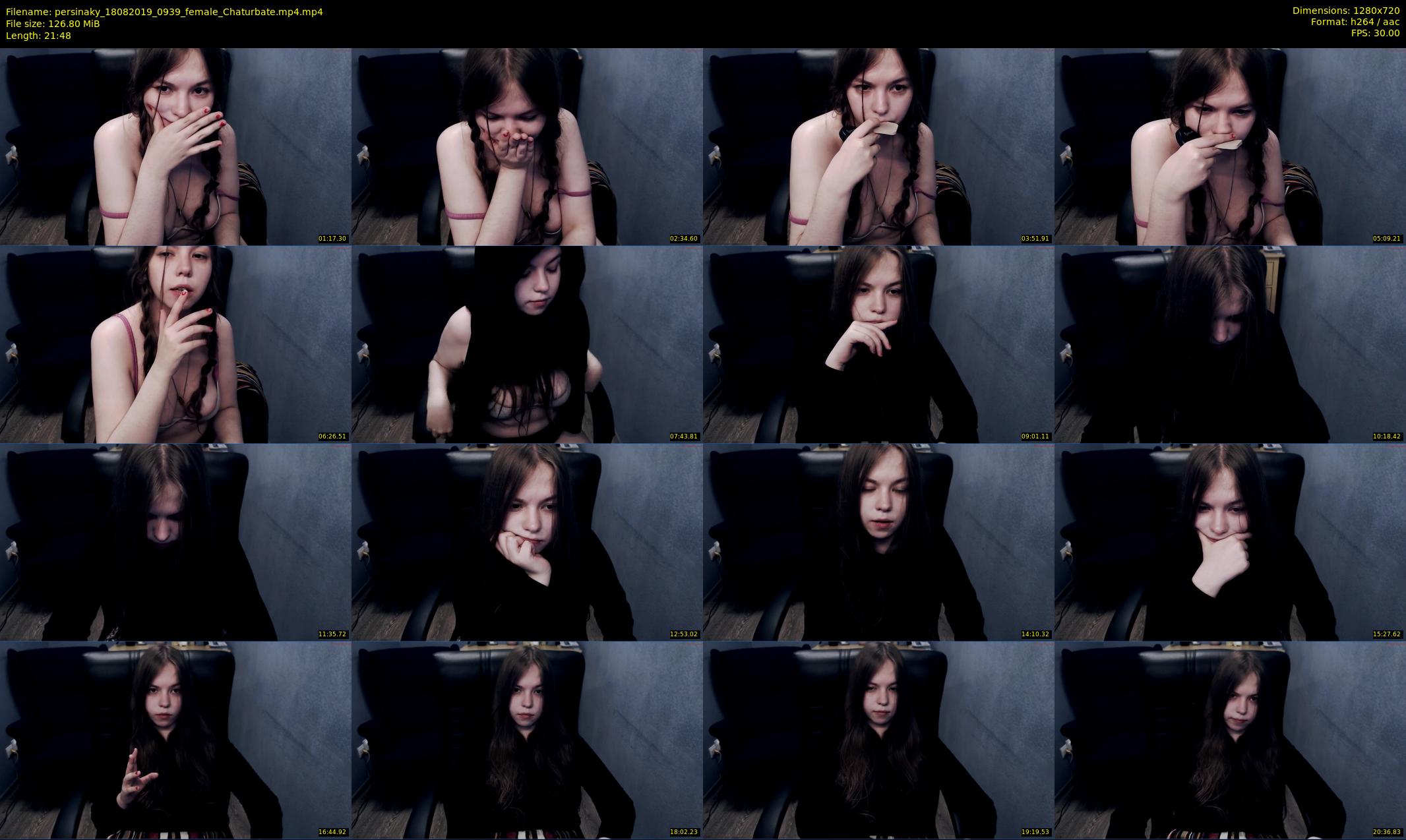 persinaky — 22 minute Chaturbate female cam show recording, 720p, Aug 18, 2019