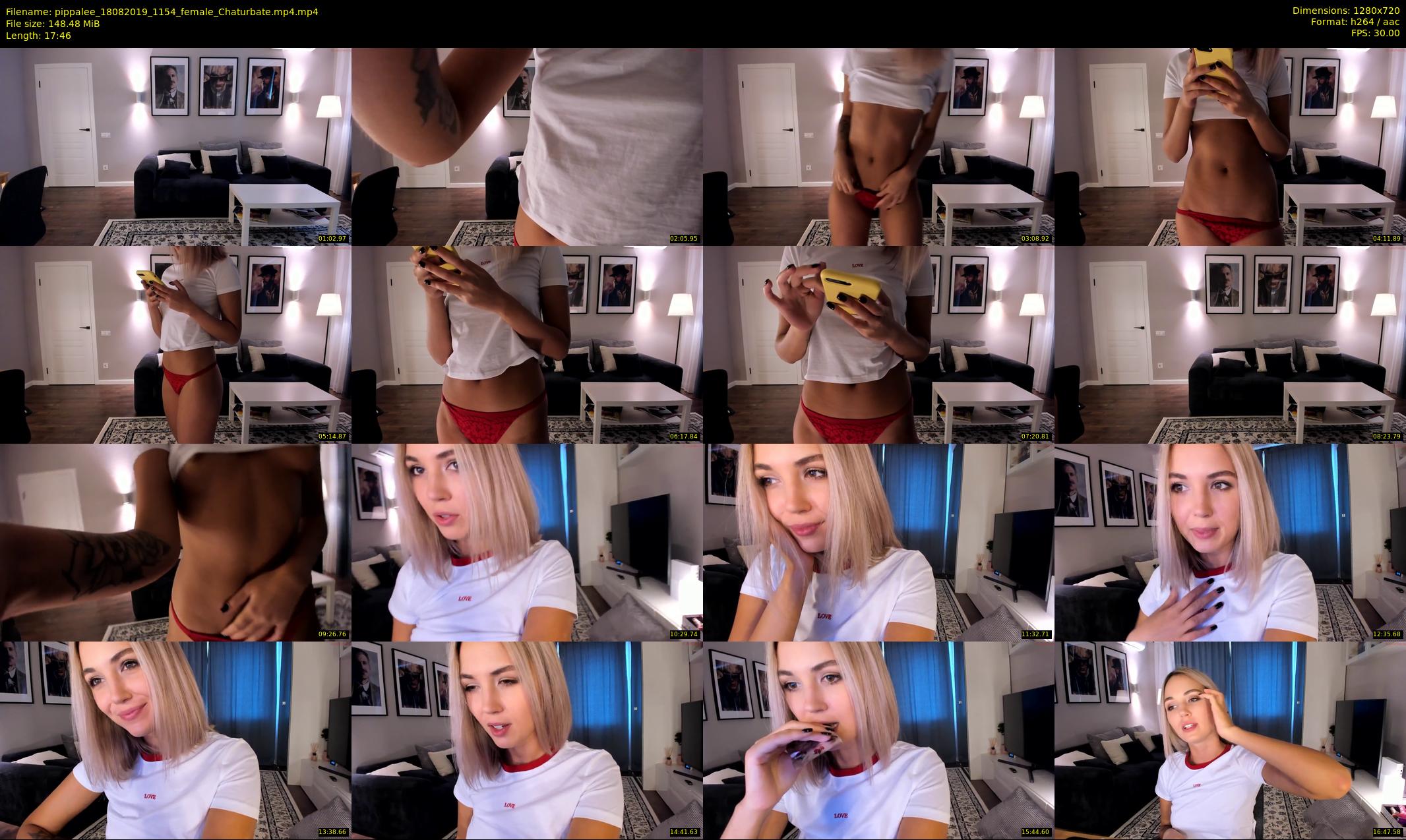 pippalee — 18 minute Chaturbate female cam show recording, 720p, Aug 18, 2019
