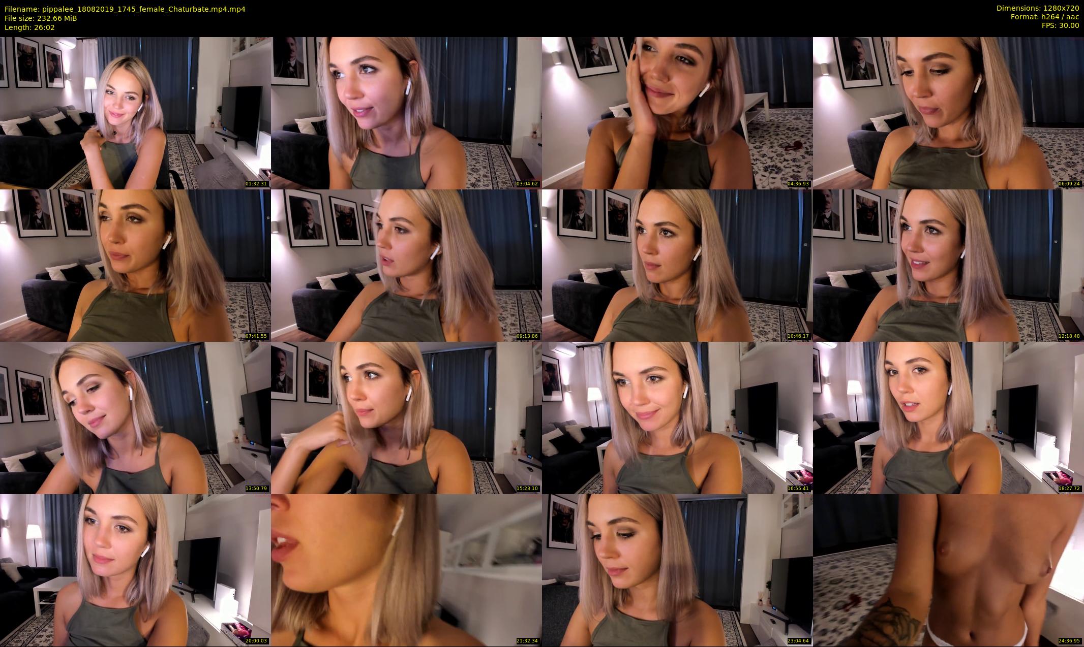 pippalee — 27 minute Chaturbate female cam show recording, 720p, Aug 18, 2019