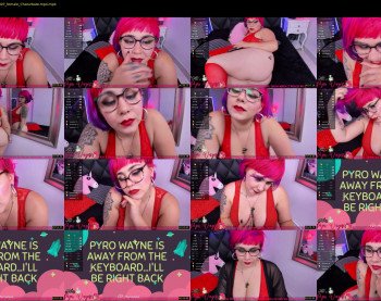 pyrowayne — 57 minute Chaturbate female cam show recording, 720p, Aug 18, 2019