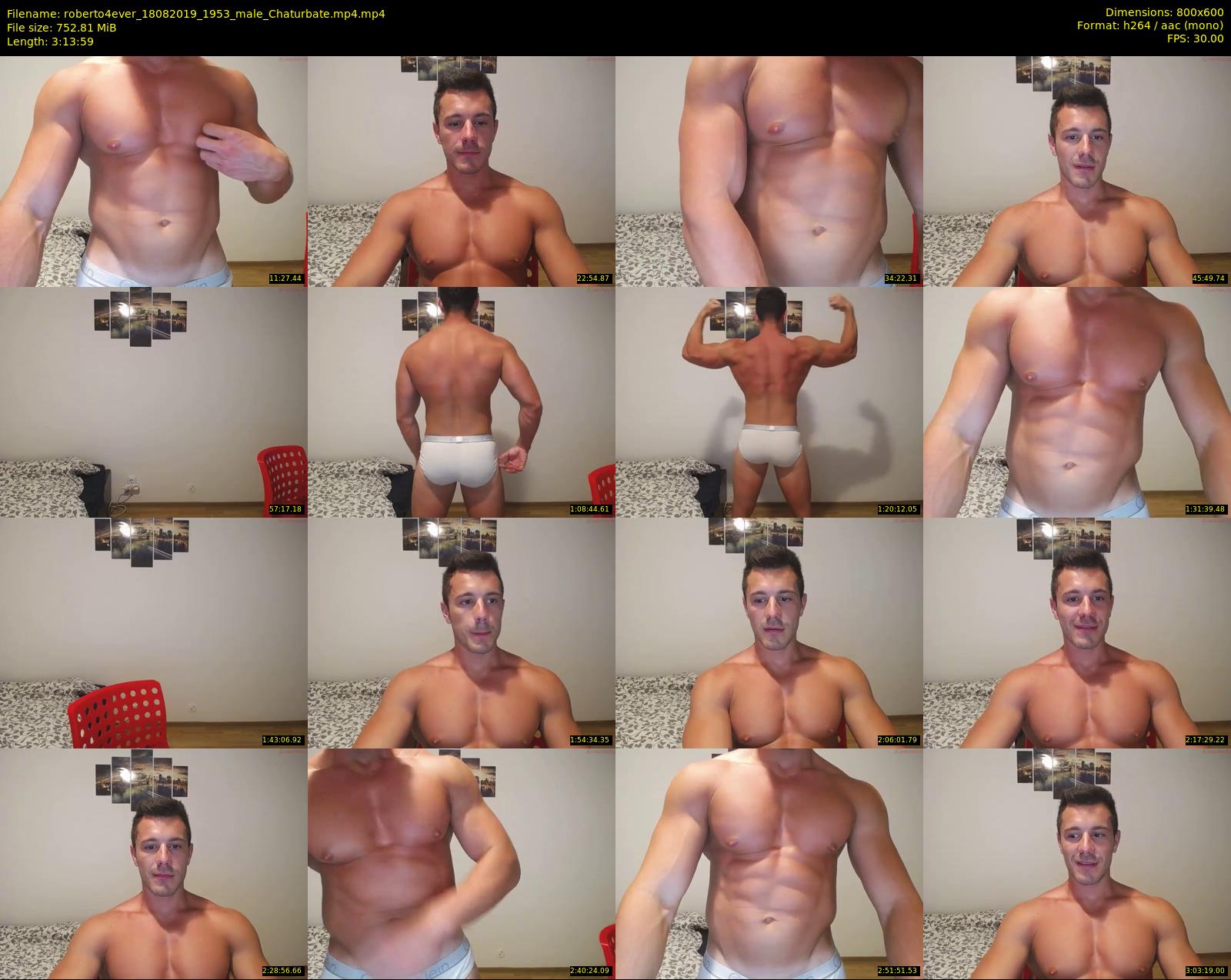 roberto4ever — 194 minute Chaturbate male cam show recording, 480p, Aug 18, 2019