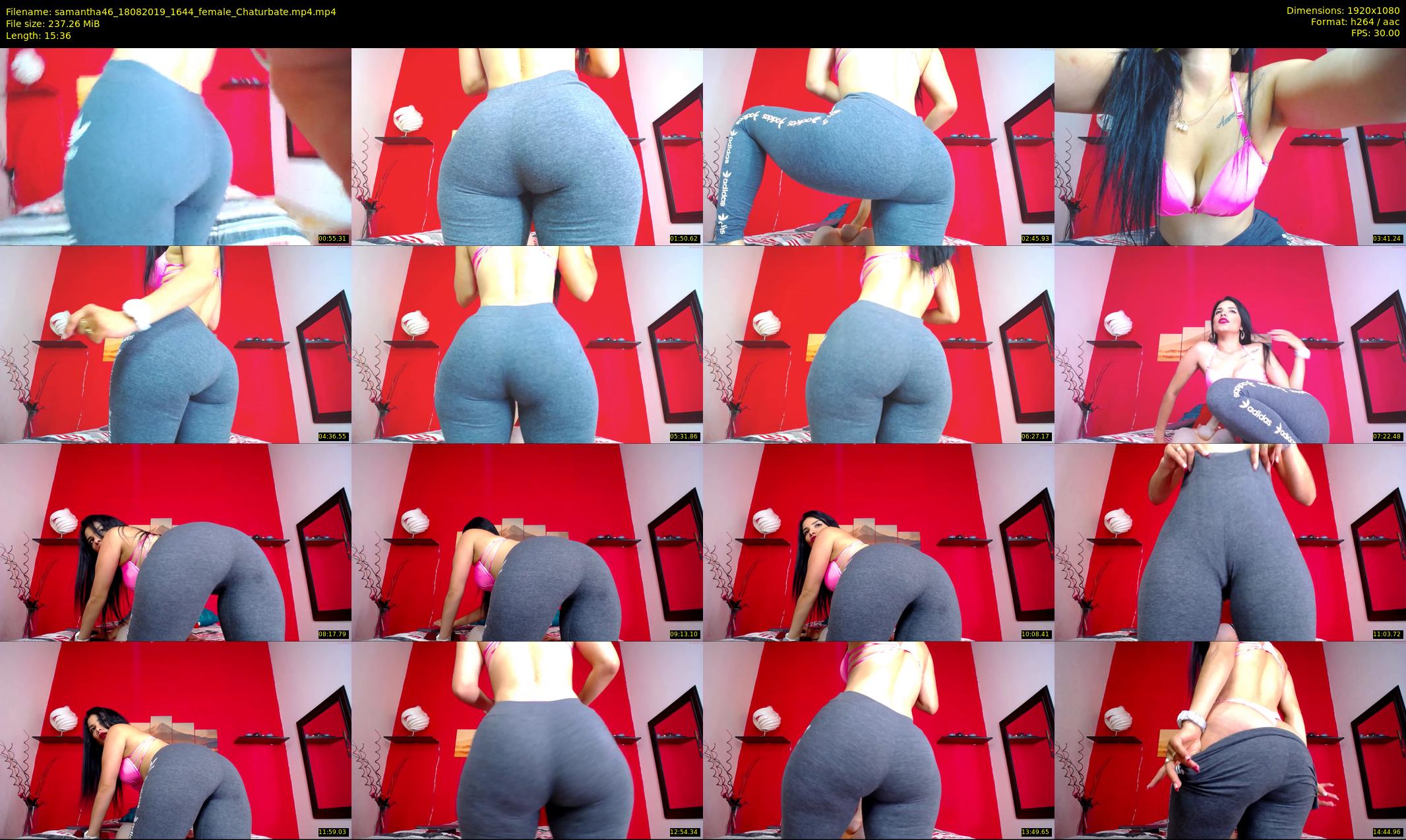 samantha46 — 16 minute Chaturbate female cam show recording, 1080p, Aug 18, 2019