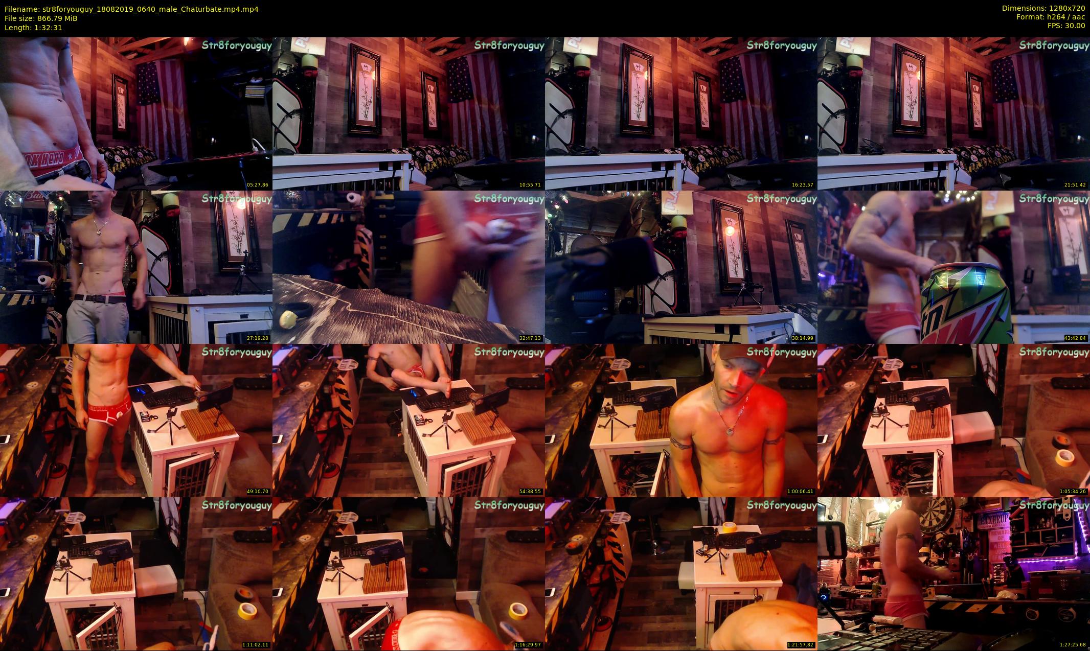 str8foryouguy — 93 minute Chaturbate male cam show recording, 720p, Aug 18, 2019